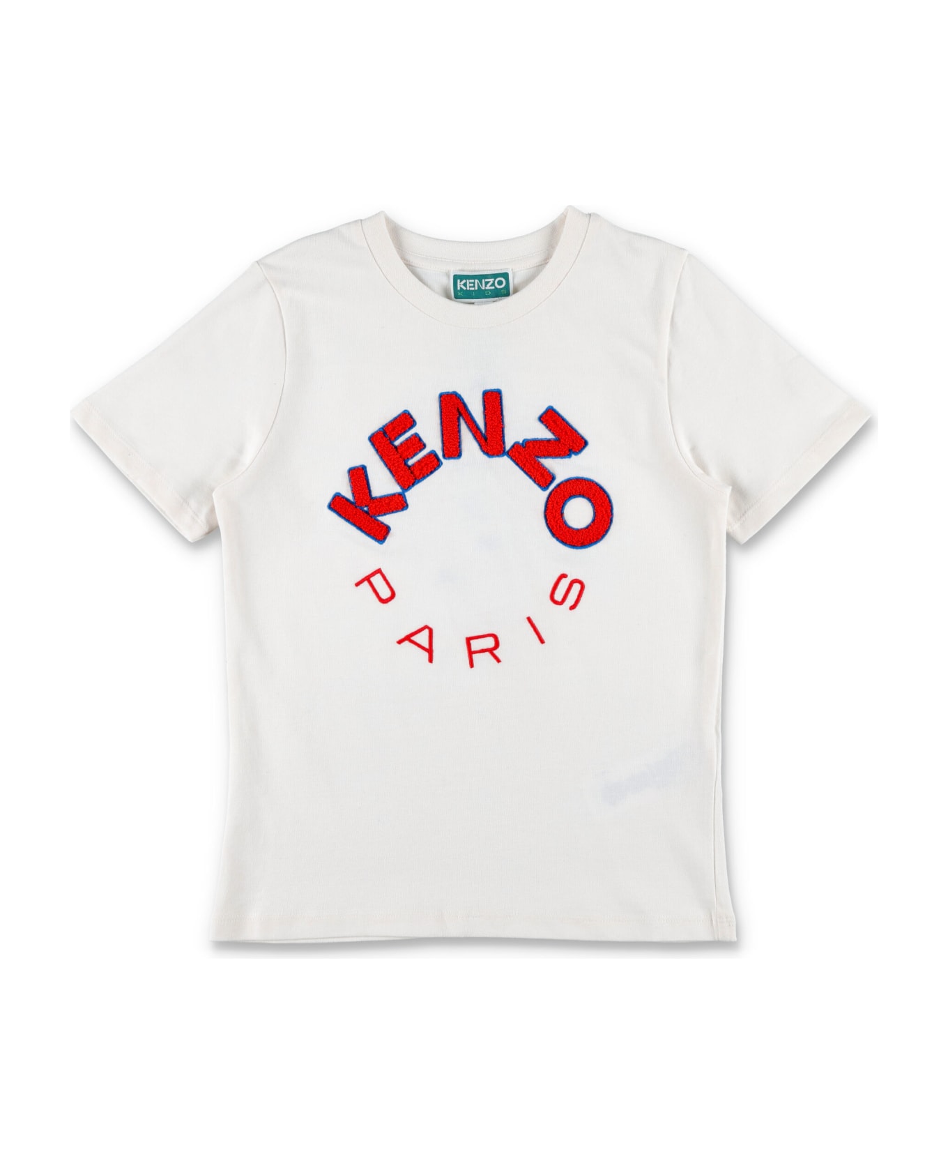 Kenzo Kids Bouclé Logo T-shirt - IVORY