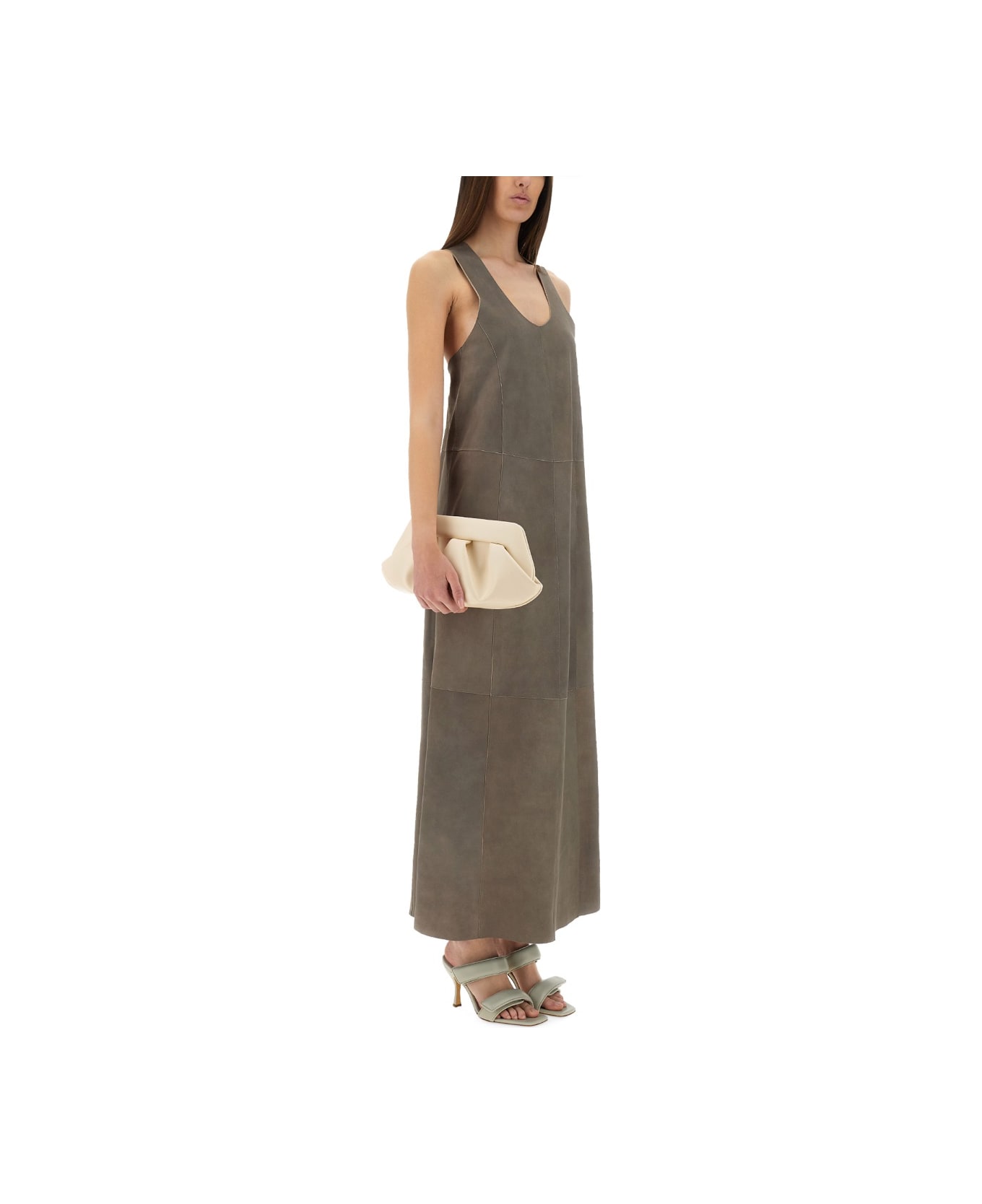 Alysi Suede Dress - GREY