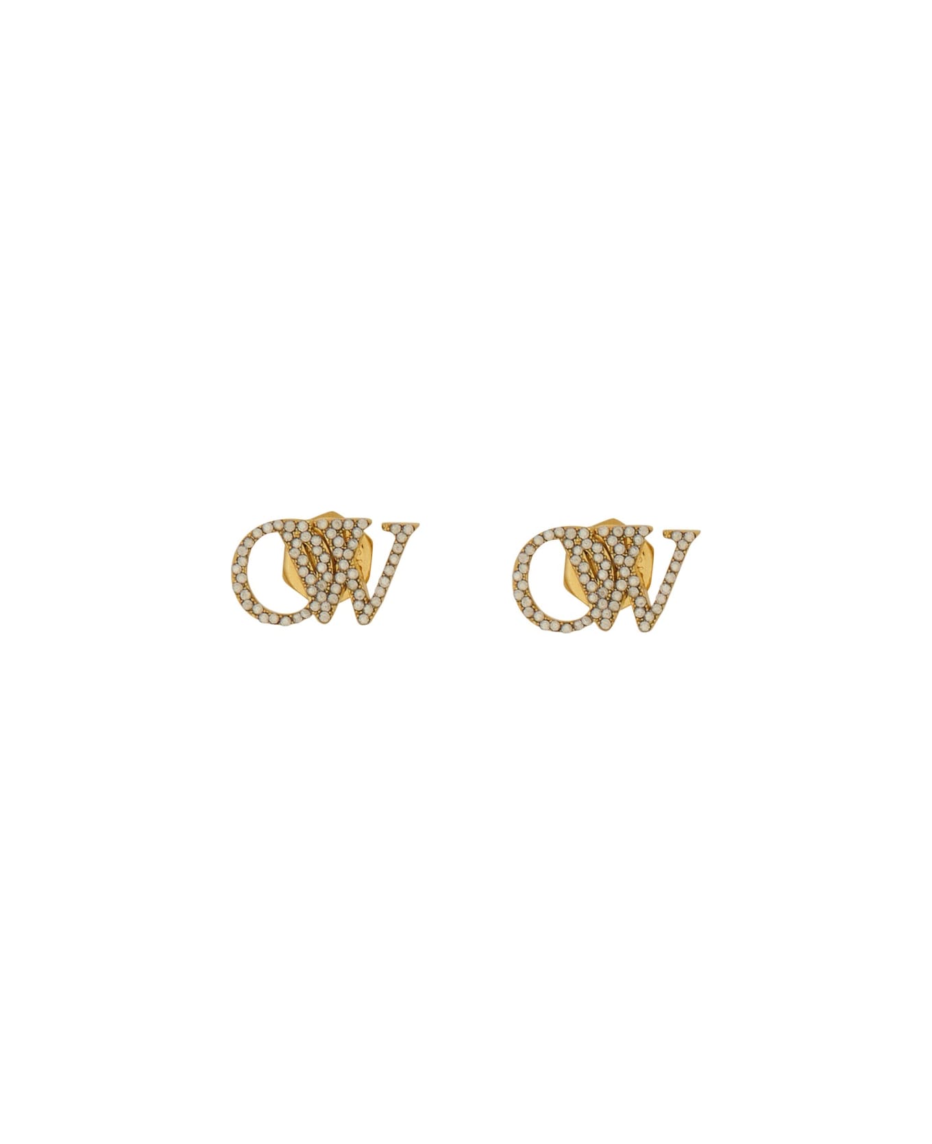 Off-White Logo Earrings - GOLD イヤリング