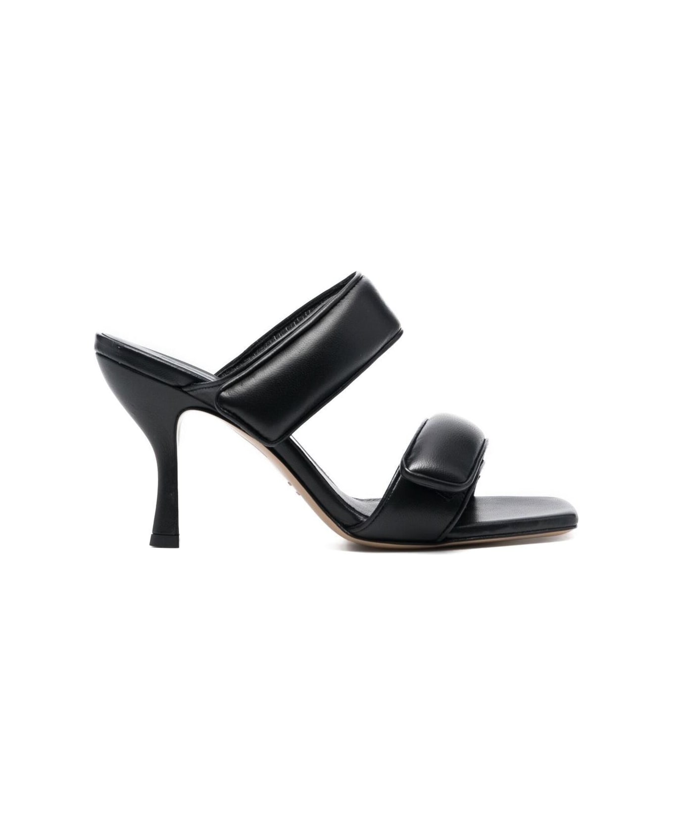GIA BORGHINI Black Perni X Pernille Teisbaek Sandals In Leather Woman - Black