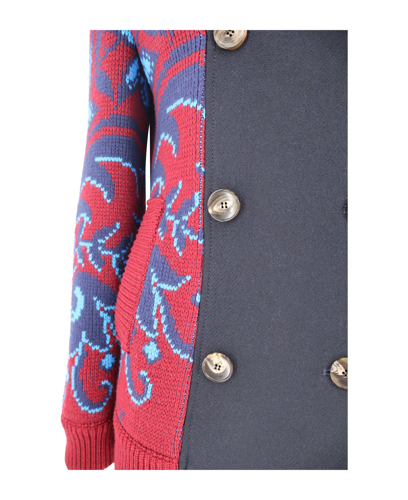 Etro Short Coat Paisley Print