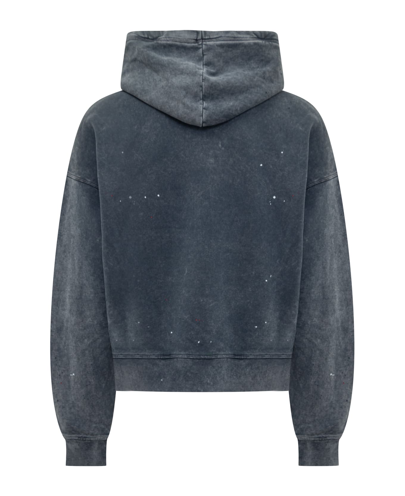 Dsquared2 Distressed Drawstring Hoodie - Navy Blue
