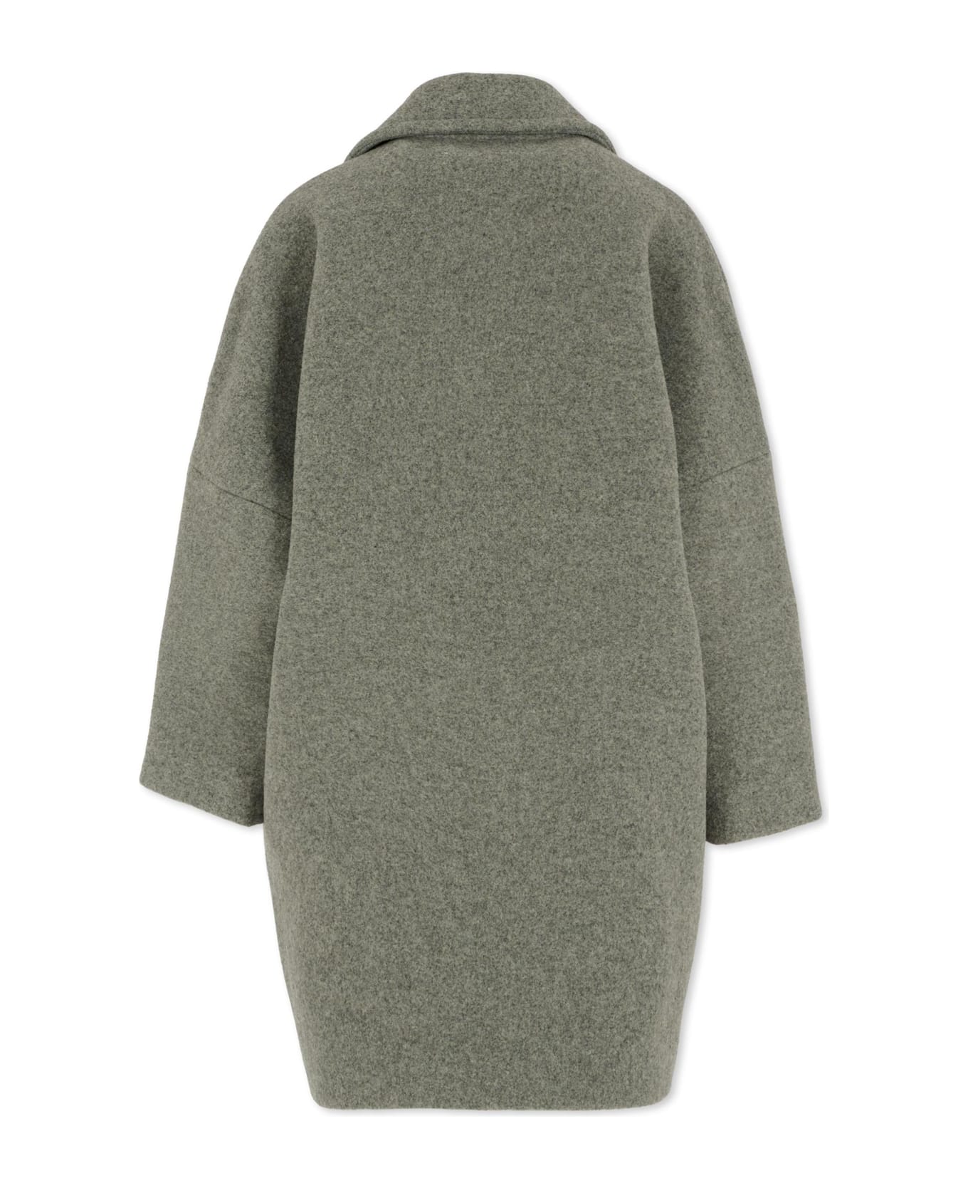 MM6 Maison Margiela Grey Coat For Kids With Logo - Grey