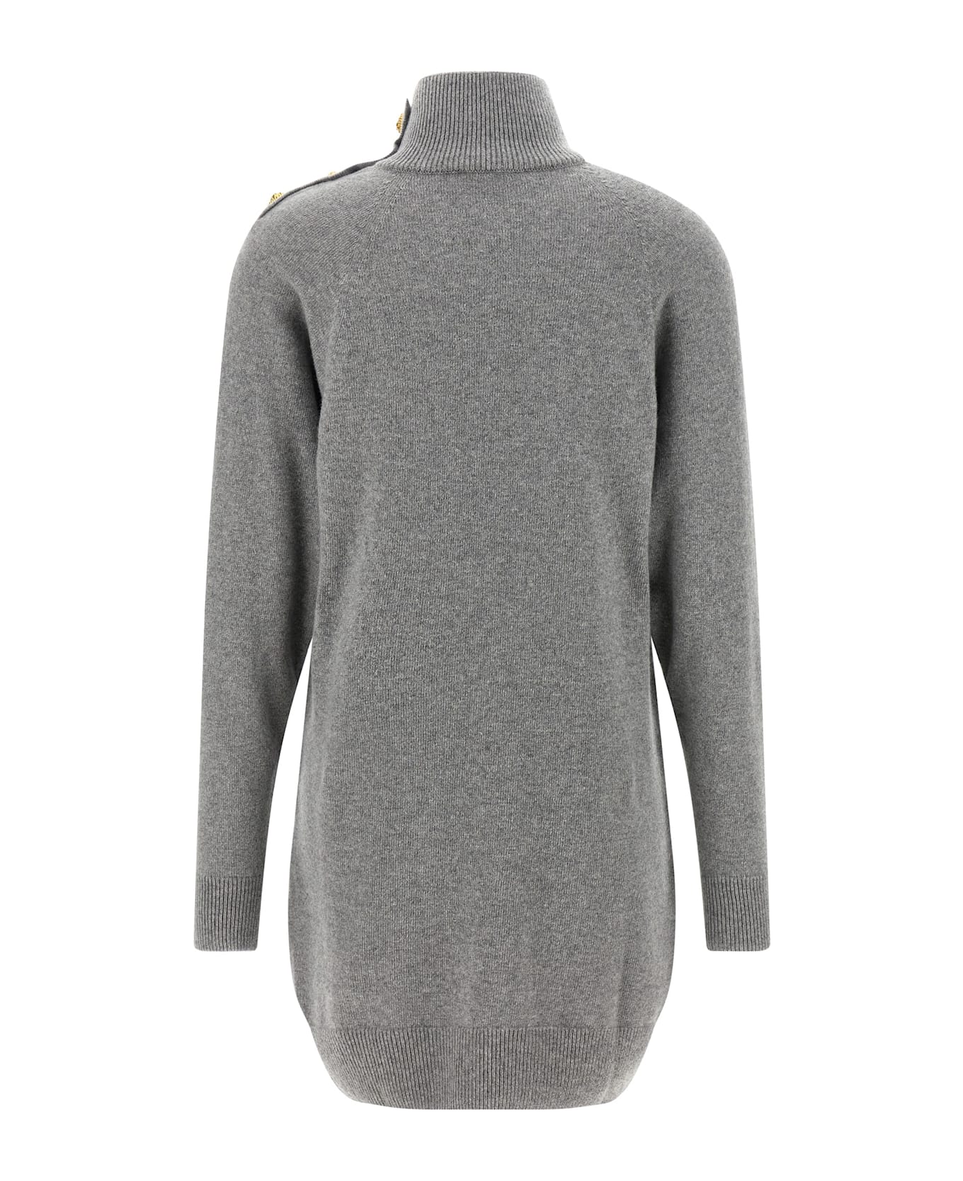 Balmain Cashmere Wool Dress - Gray