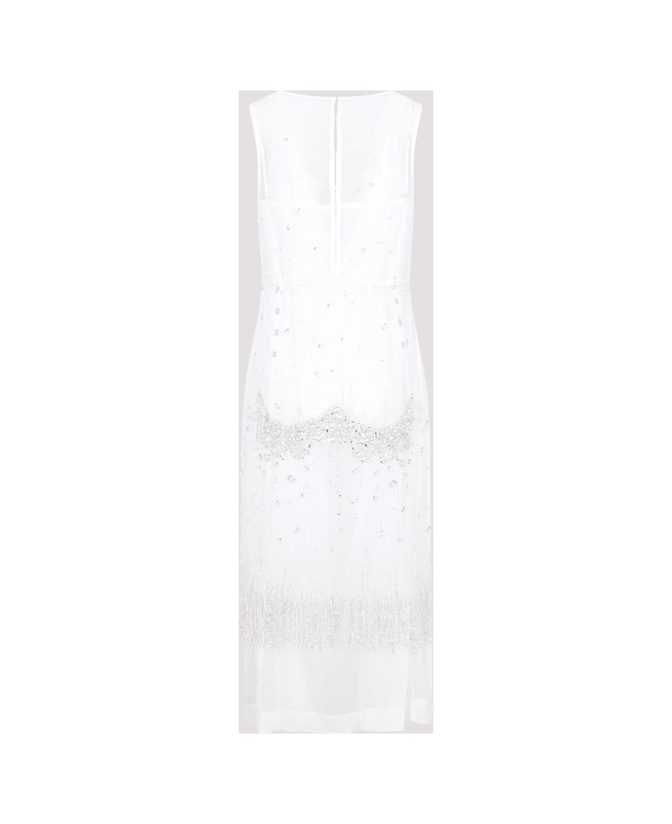 Bottega Veneta Crystal Dress - Optic White Crystal