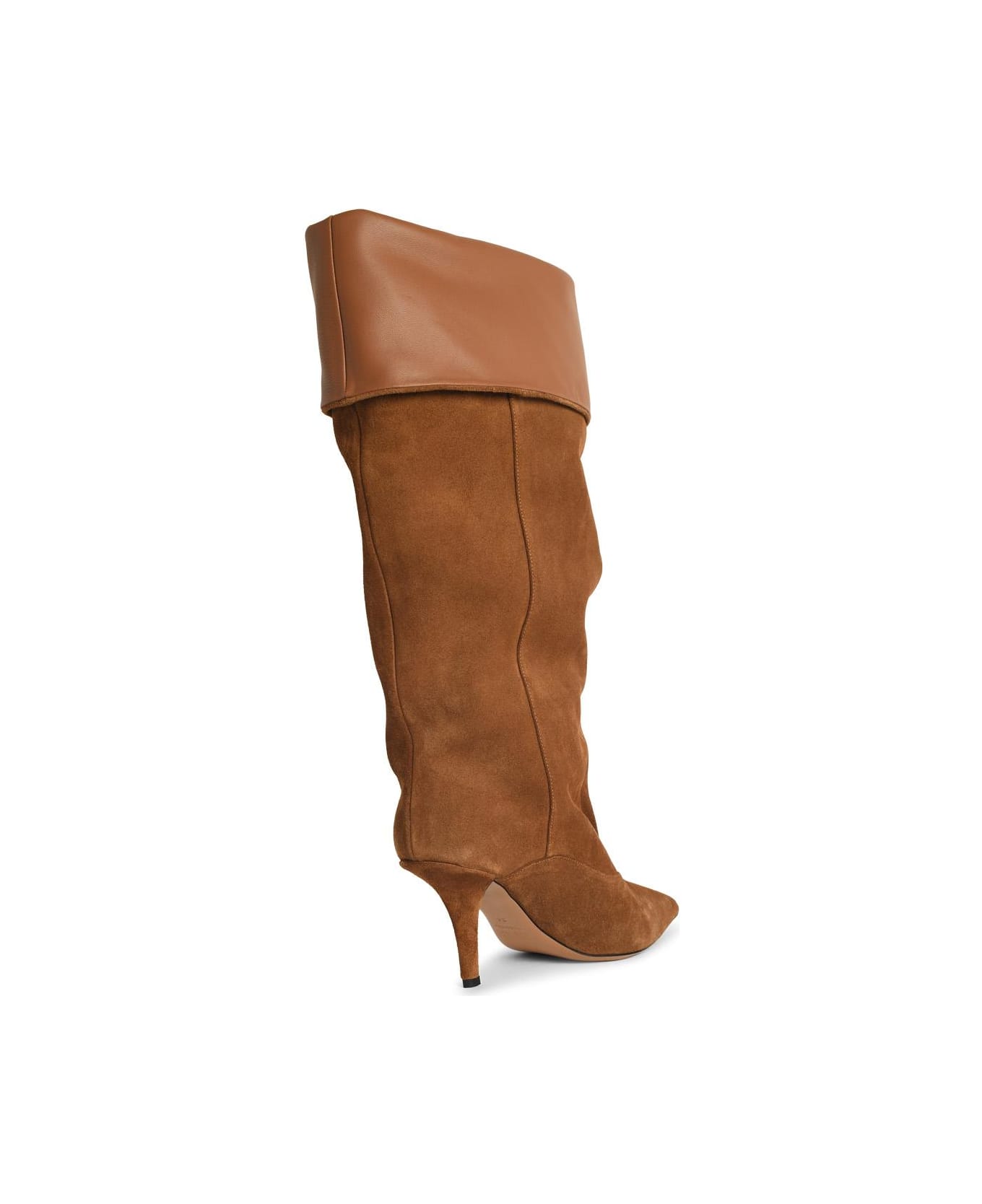 Paris Texas 'ines Reverse 75' Suede Cognac Boots - Beige