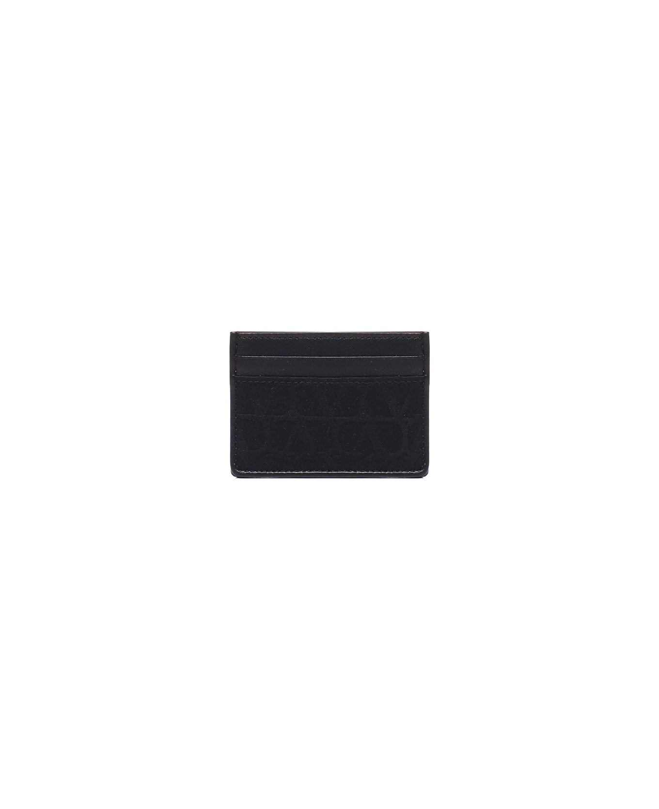 Valentino Garavani Leather Card Holder - Black