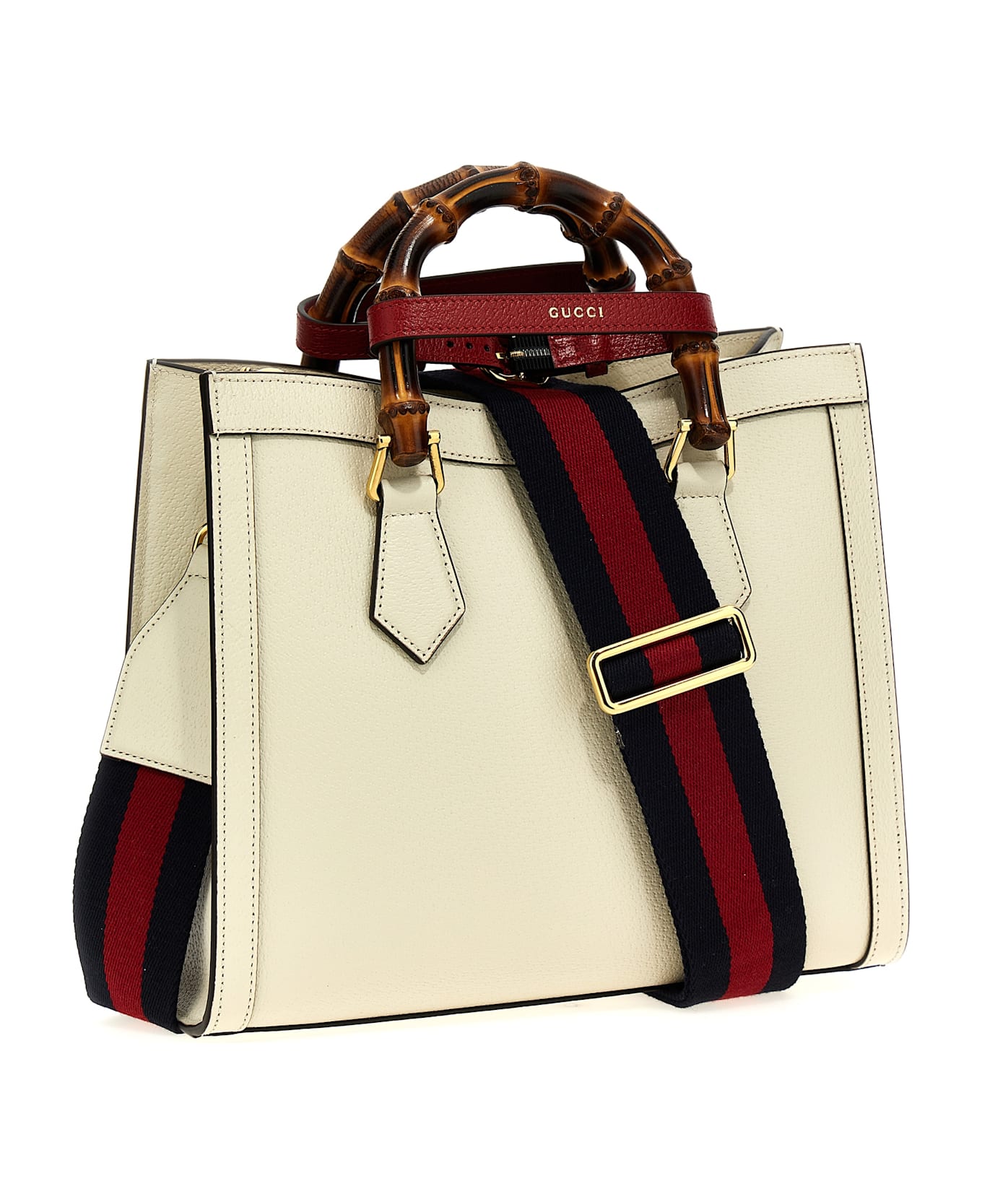 Gucci 'gucci Diana' Shopping Bag - White