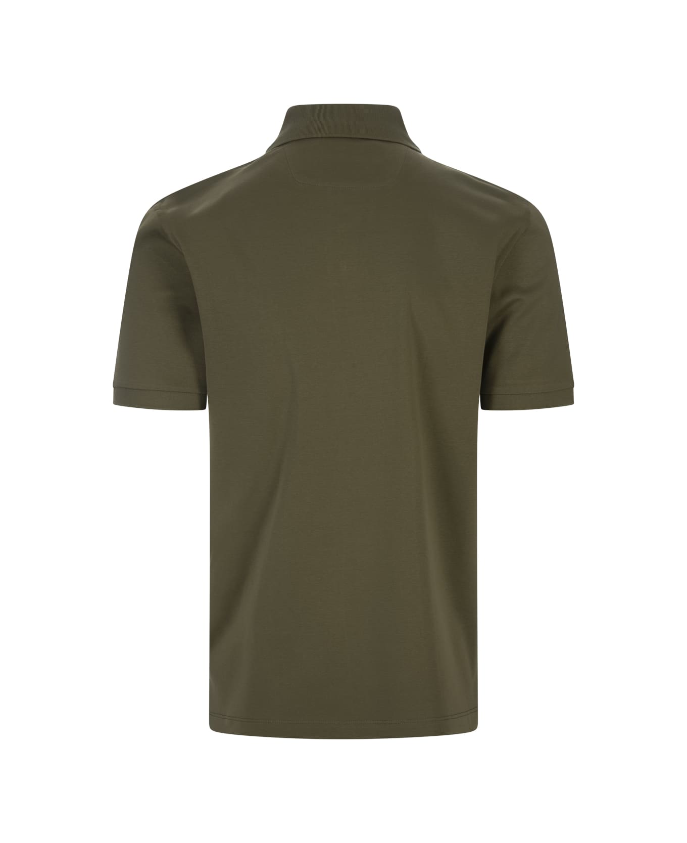 Hugo Boss Military Green Knitted Polo Shirt - Green ポロシャツ