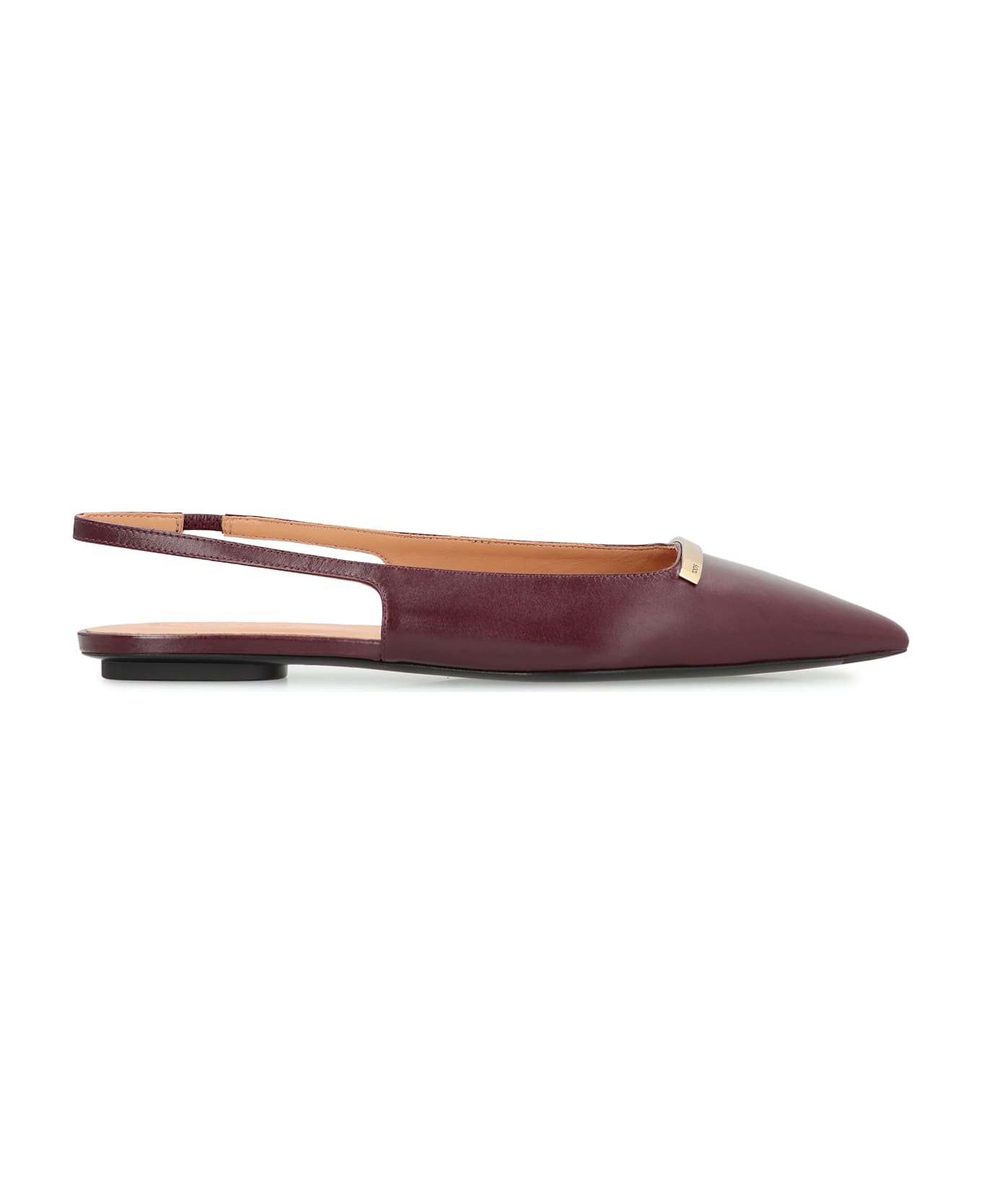Tod's Pointy-toe Slingback Ballet Flats - Burgundy