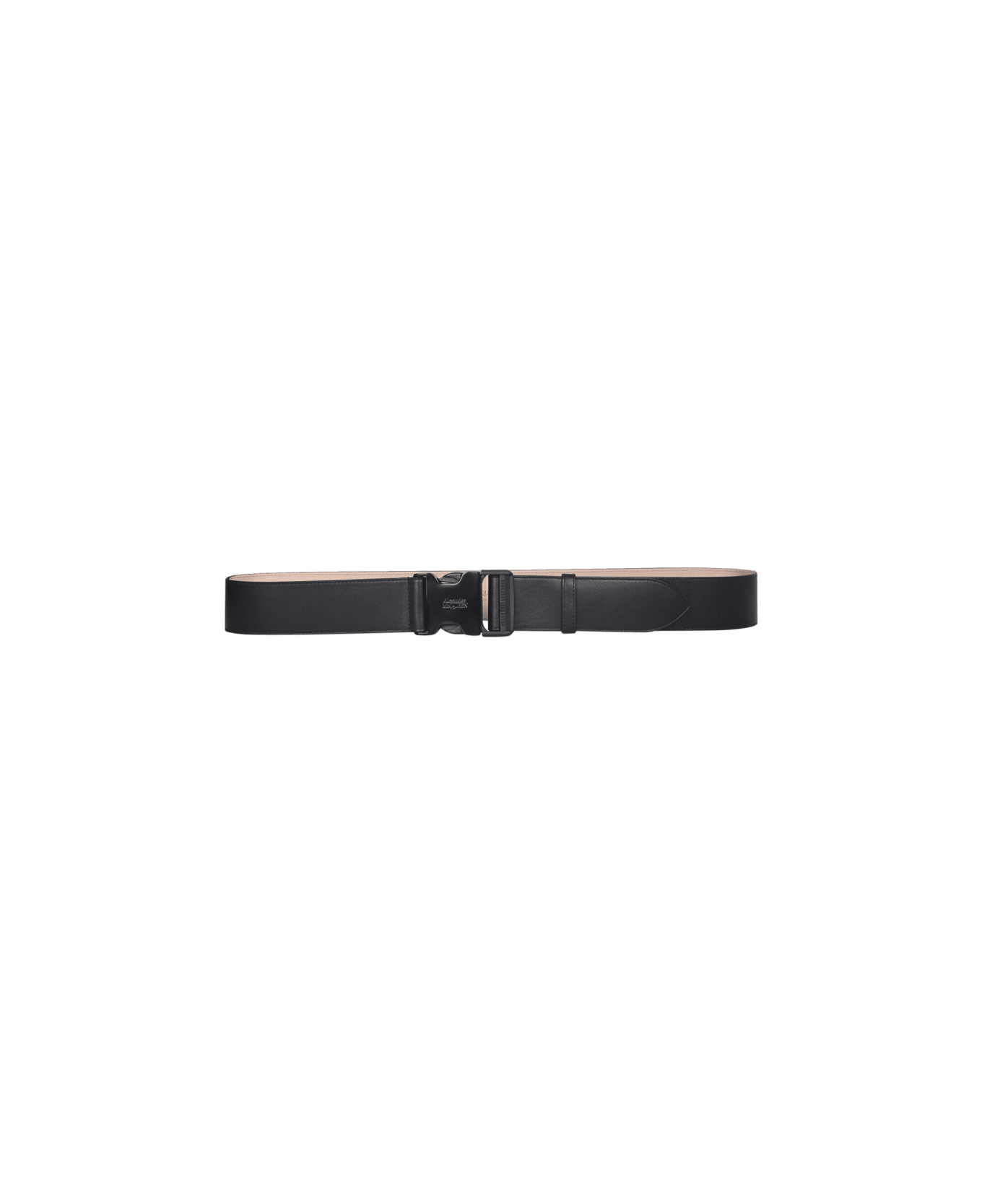 Alexander McQueen Leather Belt - BLACK ベルト