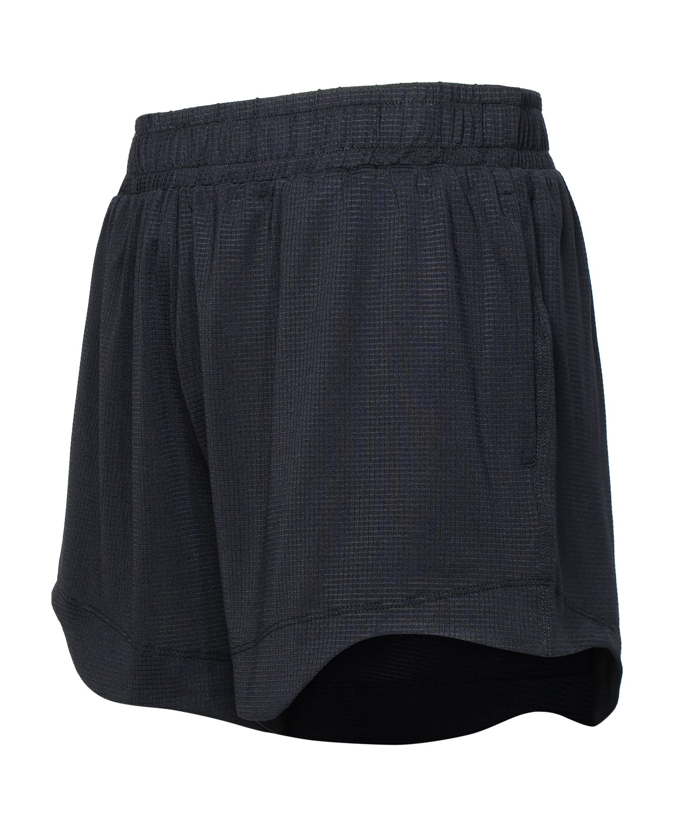 Ganni 'active' Shorts In Black Recycled Polyester Blend - Black ショートパンツ