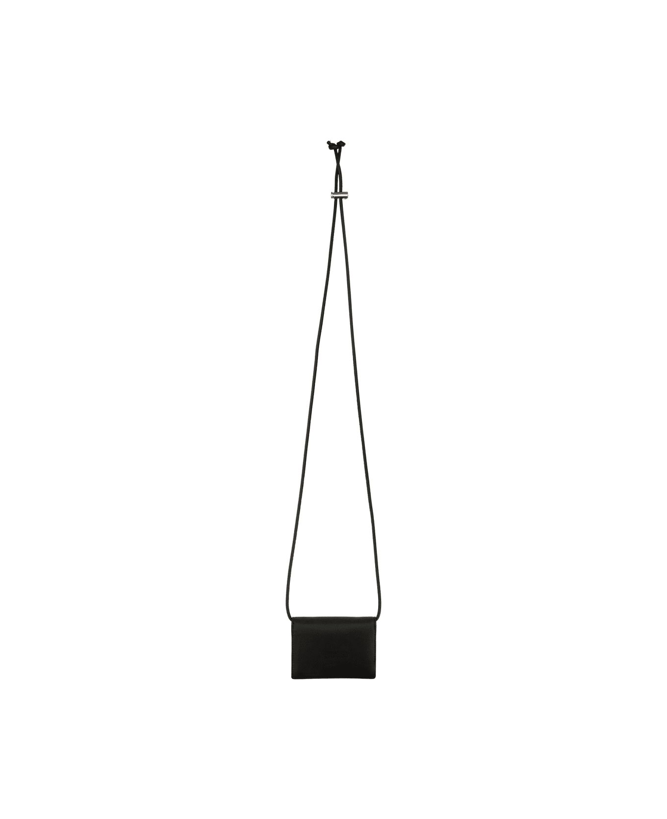 Vivienne Westwood Card Holder With Shoulder Strap - BLACK