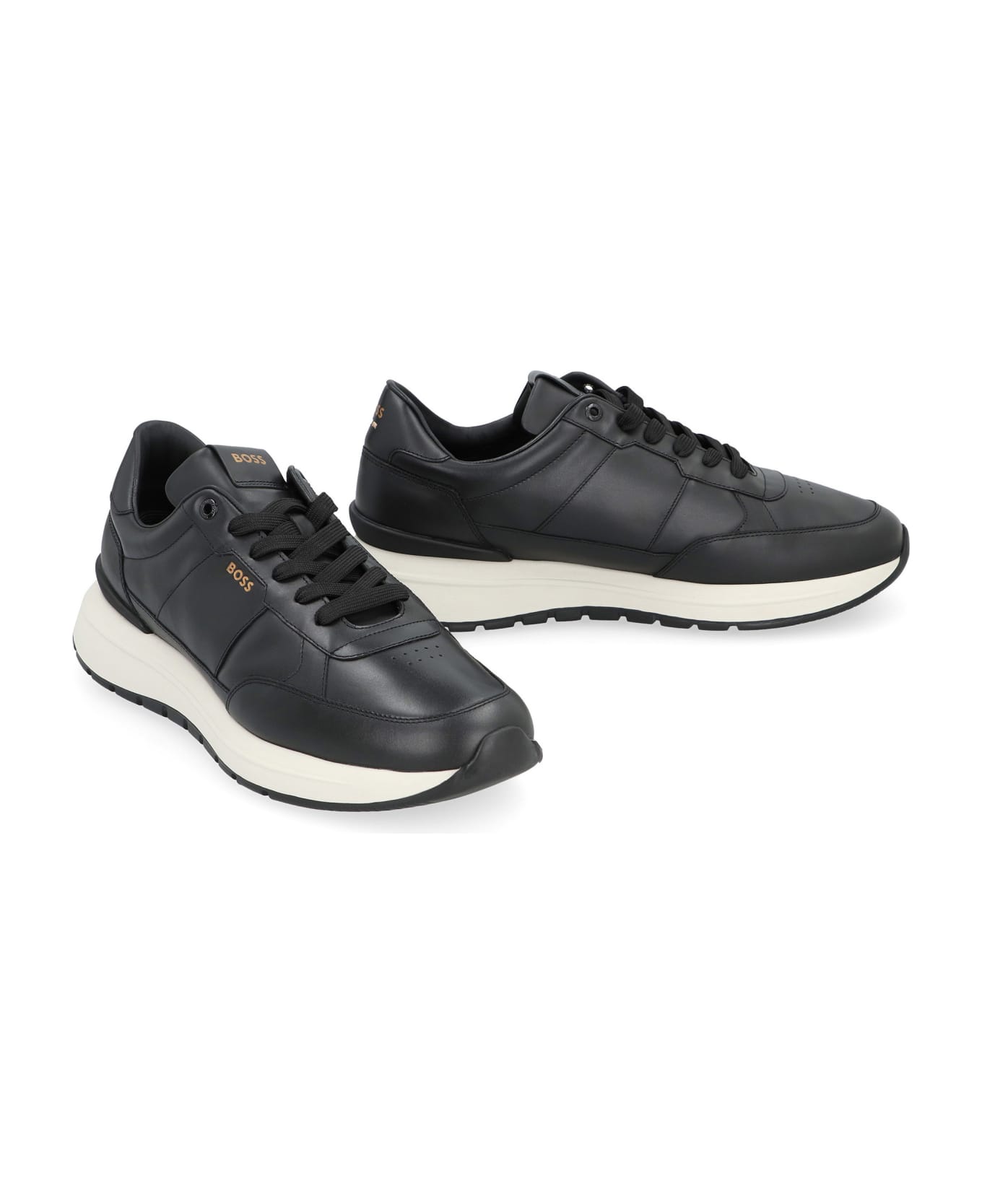Hugo Boss Jace Leather Low-top Sneakers - black