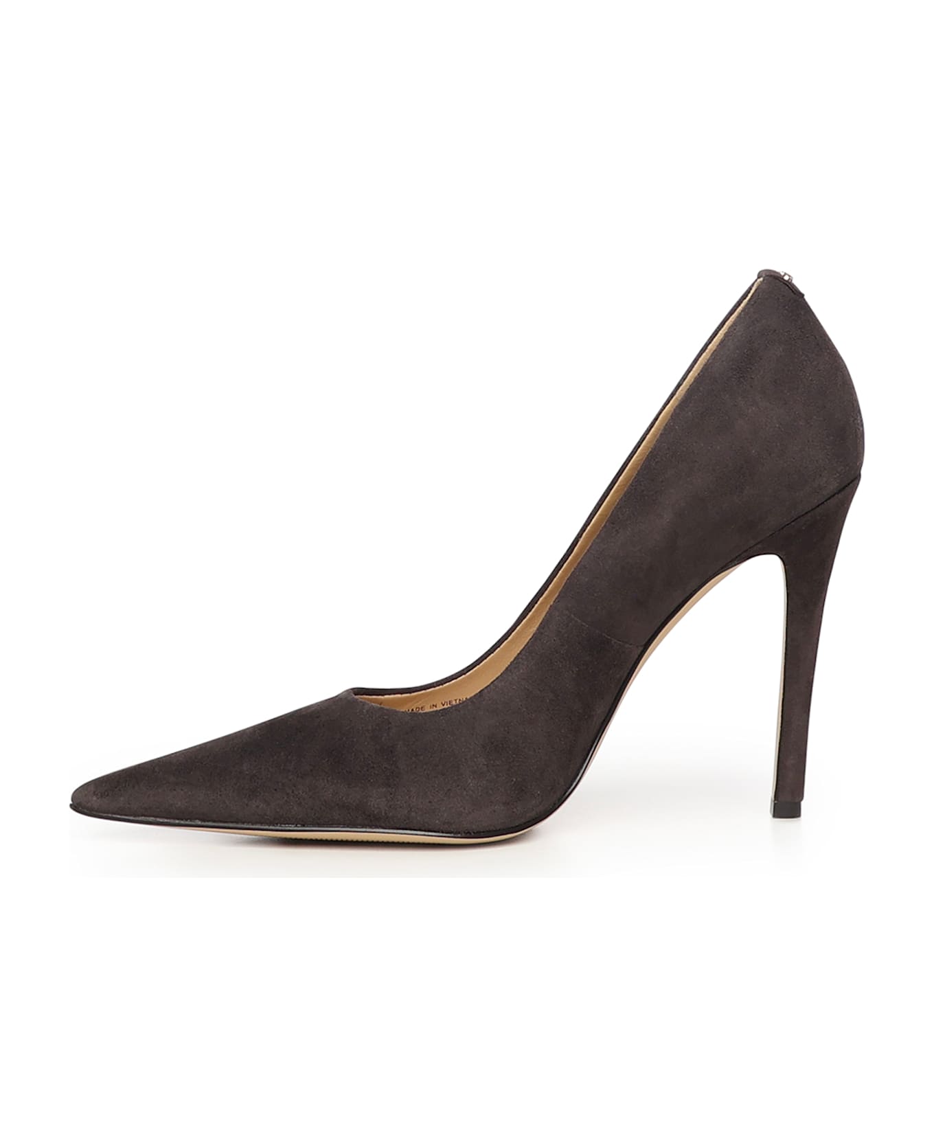 Michael Kors Collection Elyse Suede Pump - Chocolate