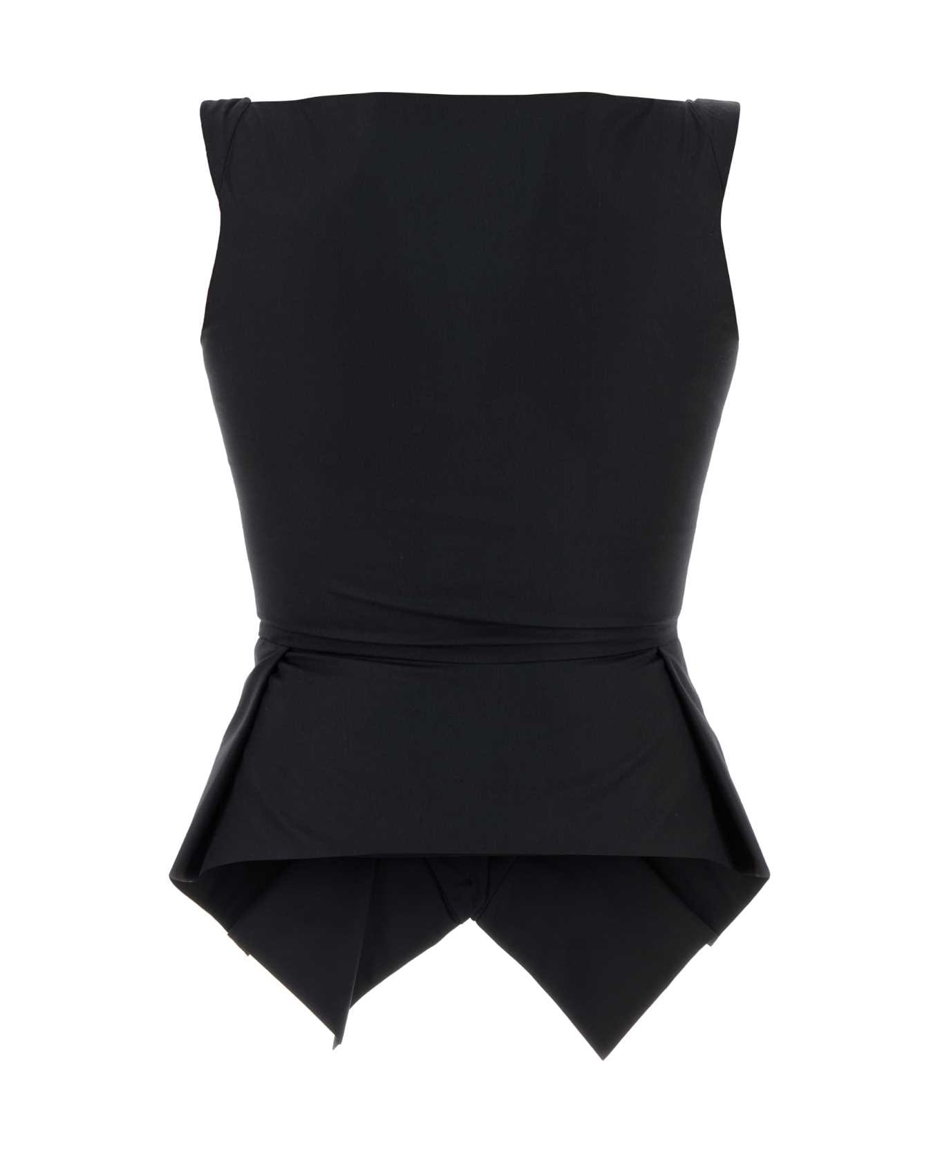Vivienne Westwood Black Cotton Monday Vest - Black