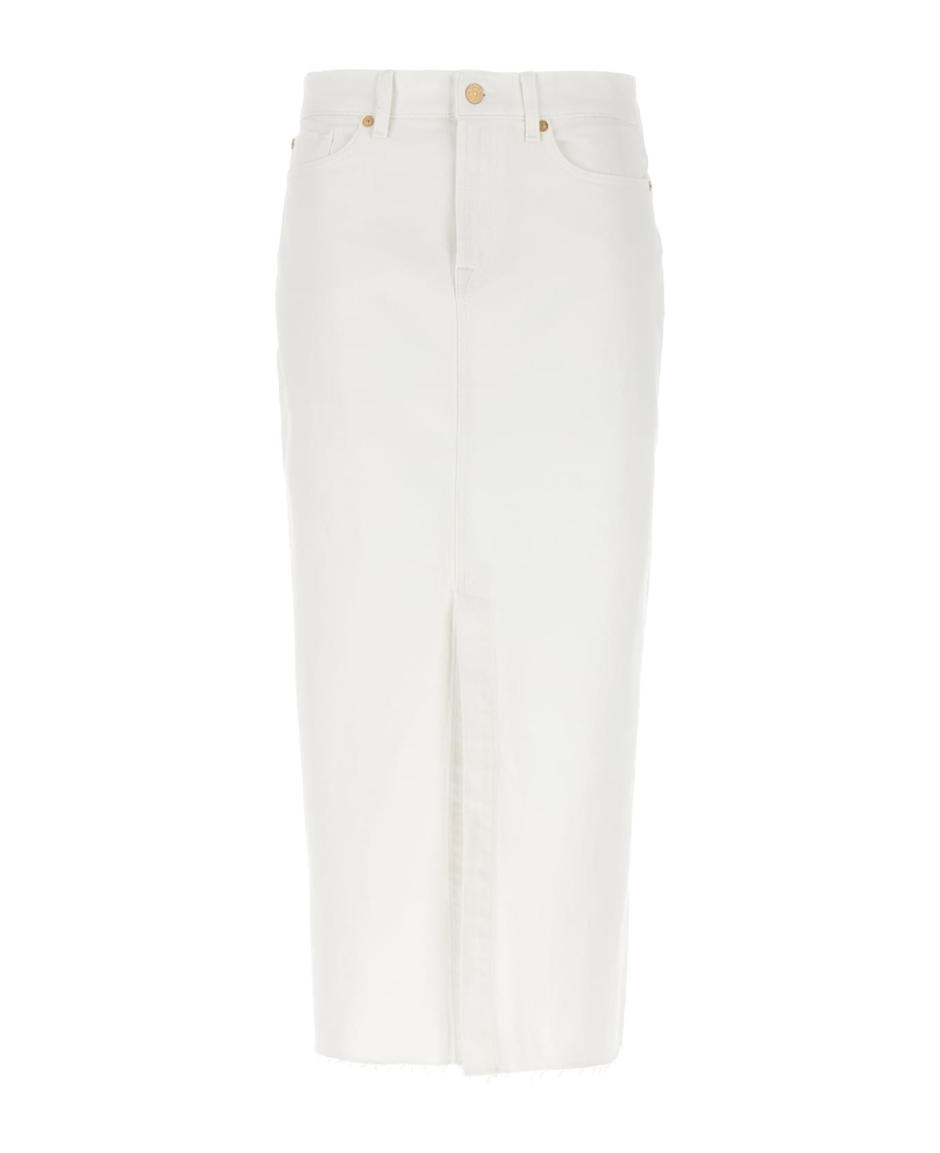 7 For All Mankind 'kellie' Skirt - WHITE