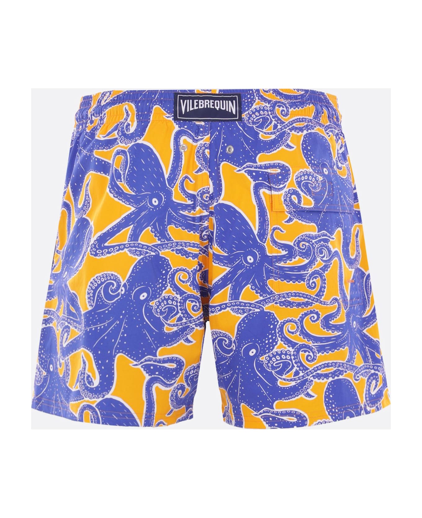 Vilebrequin Moorise Swim Shorts In Recycled Nylon - Giallo