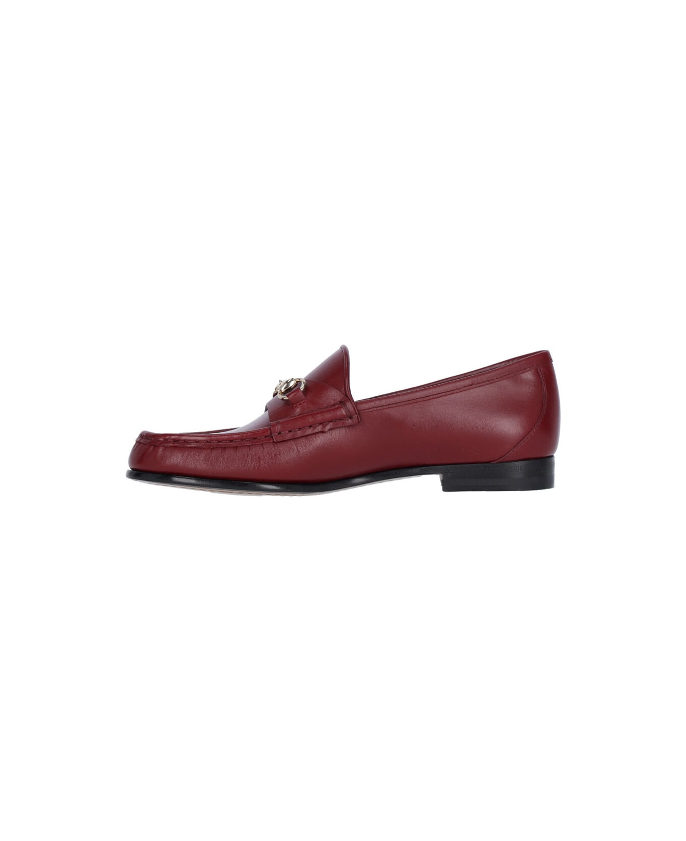 Gucci Logo Loafers - Red