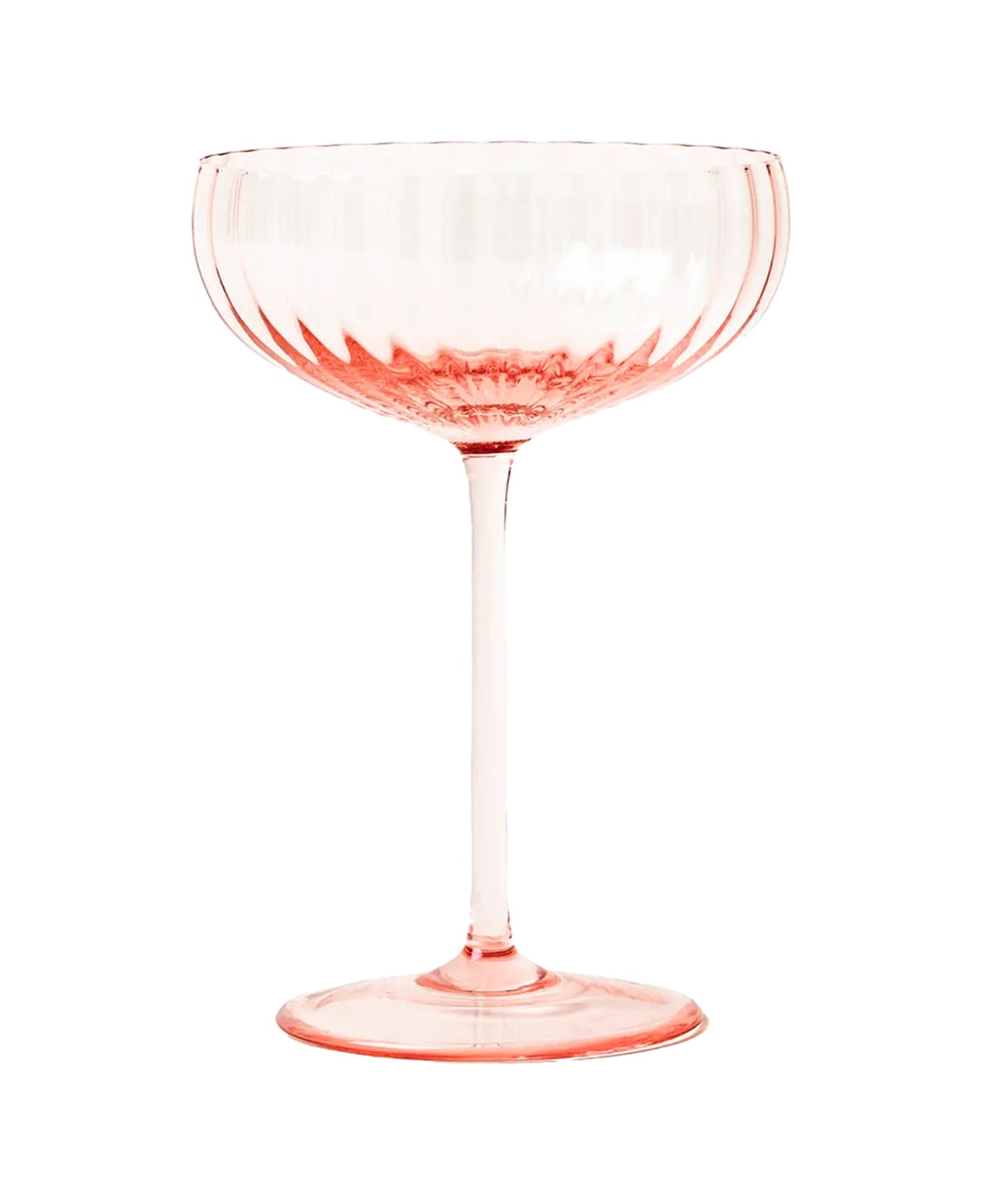 Venini Set Of 2 'bollicine' Champagne Cups 10.8 Cm - Pink