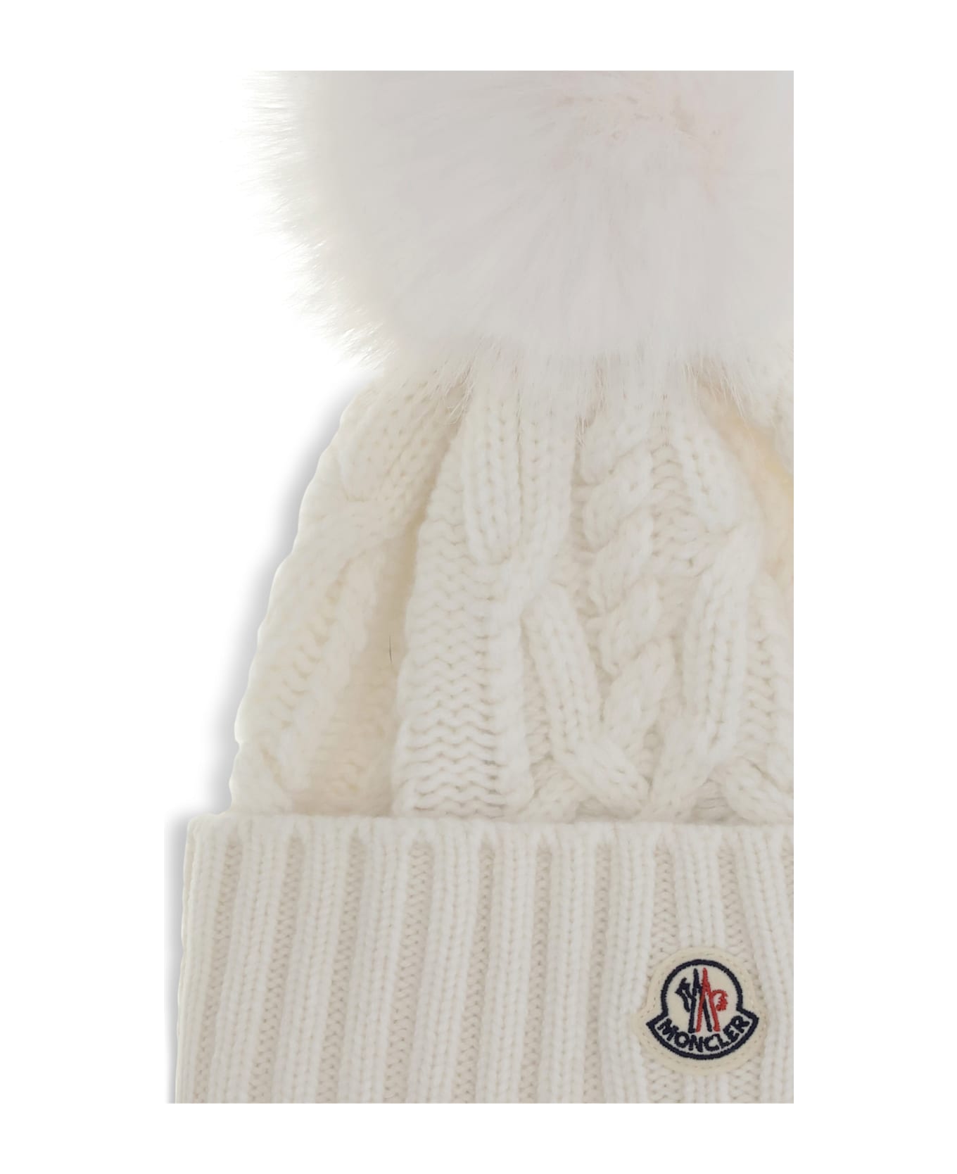 Moncler Cashmere Blend Hat With Pom-pon