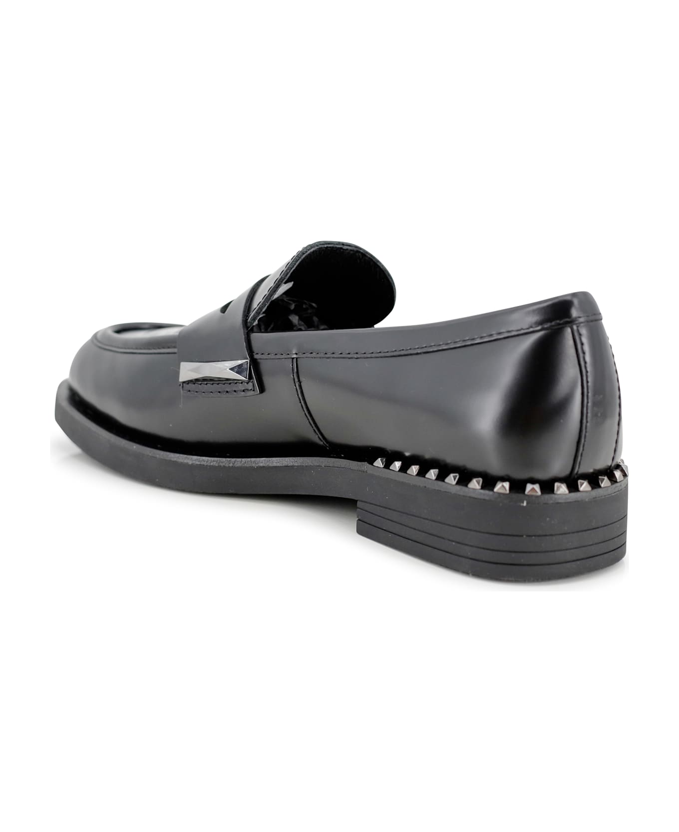 Ash Whisper Moccasins - Black レースアップシューズ