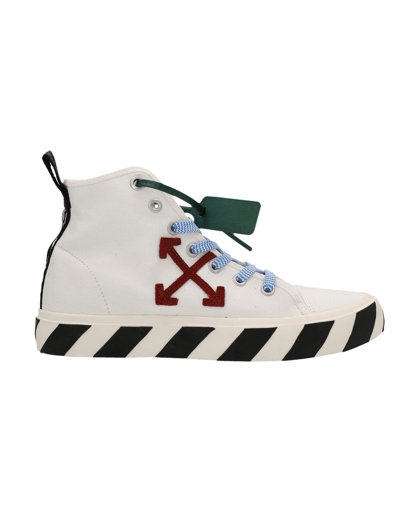 Off-White Logo Tape High-top Sneakers - Rosso