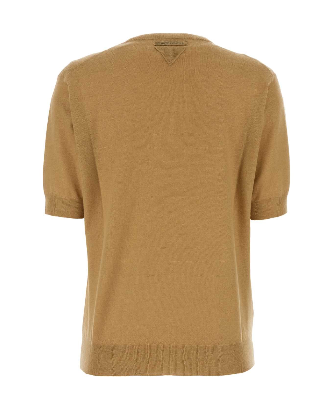 Prada Camel Cashmere Sweater - SUGHERO Tシャツ