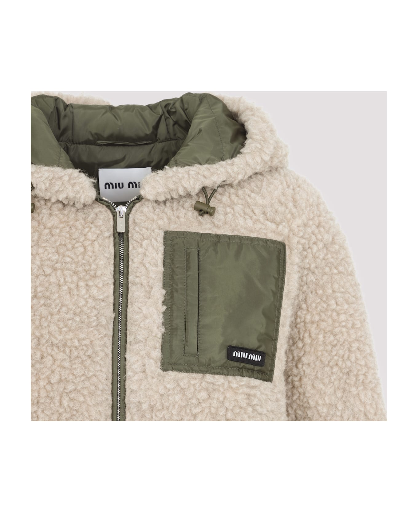 Miu Miu Wool Blouson Jacket - Qq Calce Militare