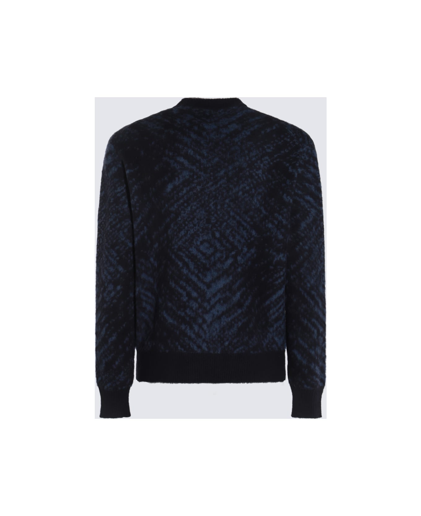 Piacenza Cashmere Dark Blue Wool Knitwear - Blue