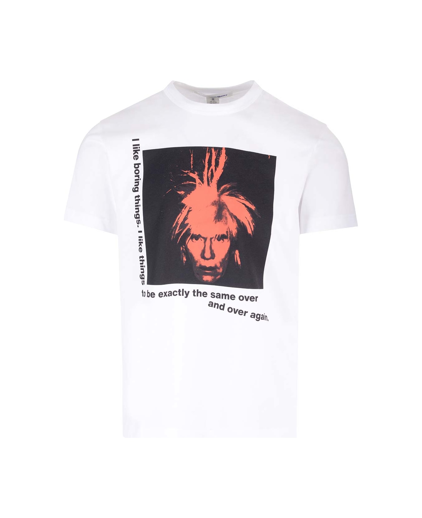 Comme des Garçons Shirt T-shirt With Andy Warhol Print - WHITE