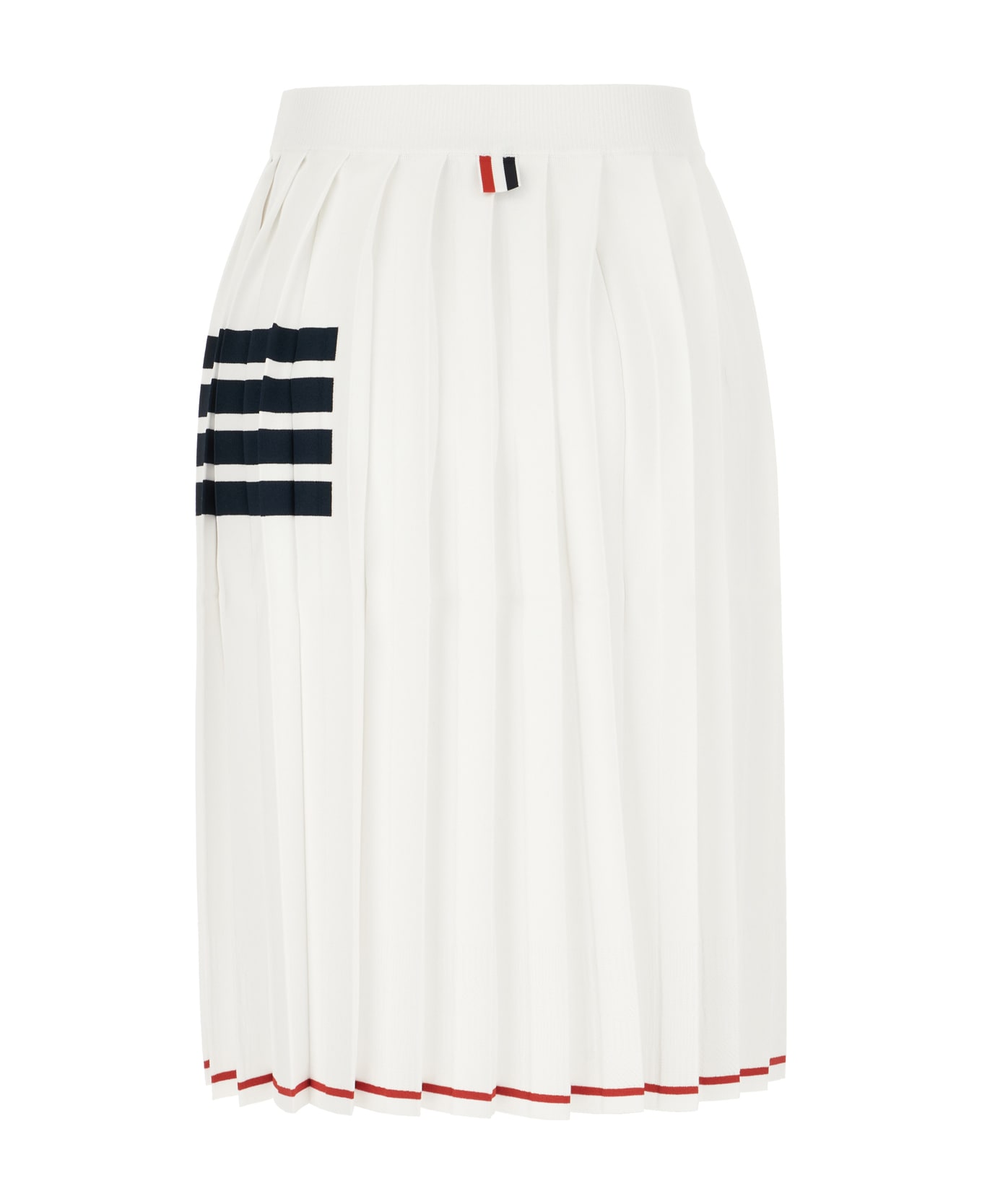 Thom Browne White Viscose Blend Skirt - WHITE