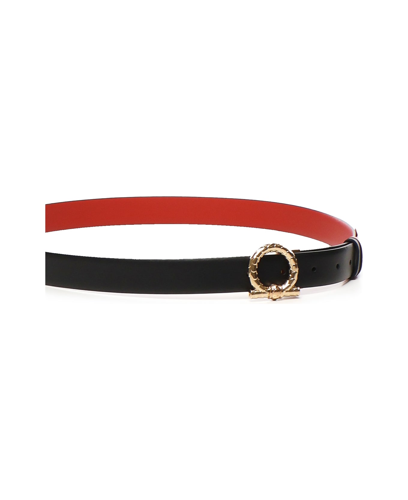 Ferragamo Reversible Belt With Hooks - Black