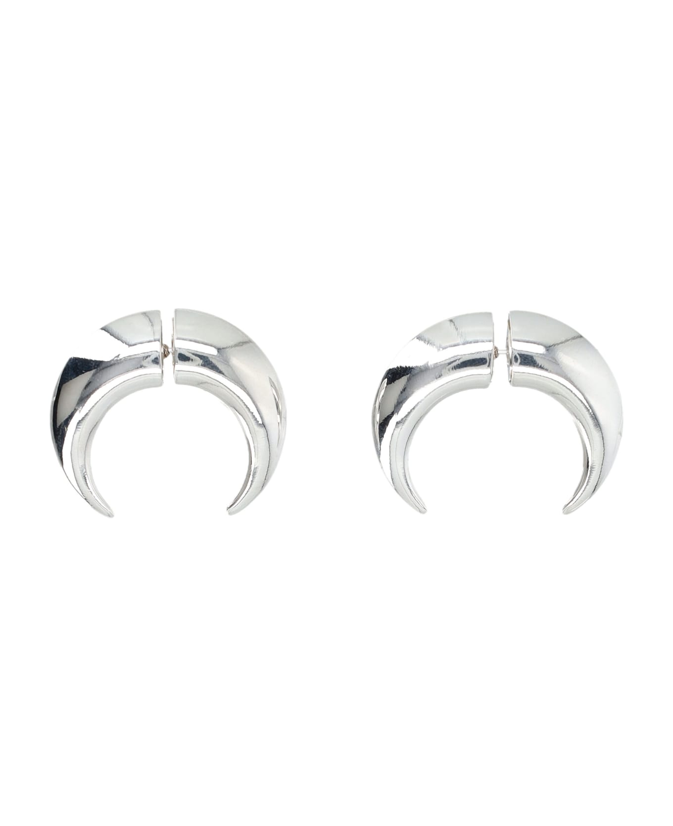 Marine Serre Regenerated Tin Shamanic Stud Earrings - SILVER