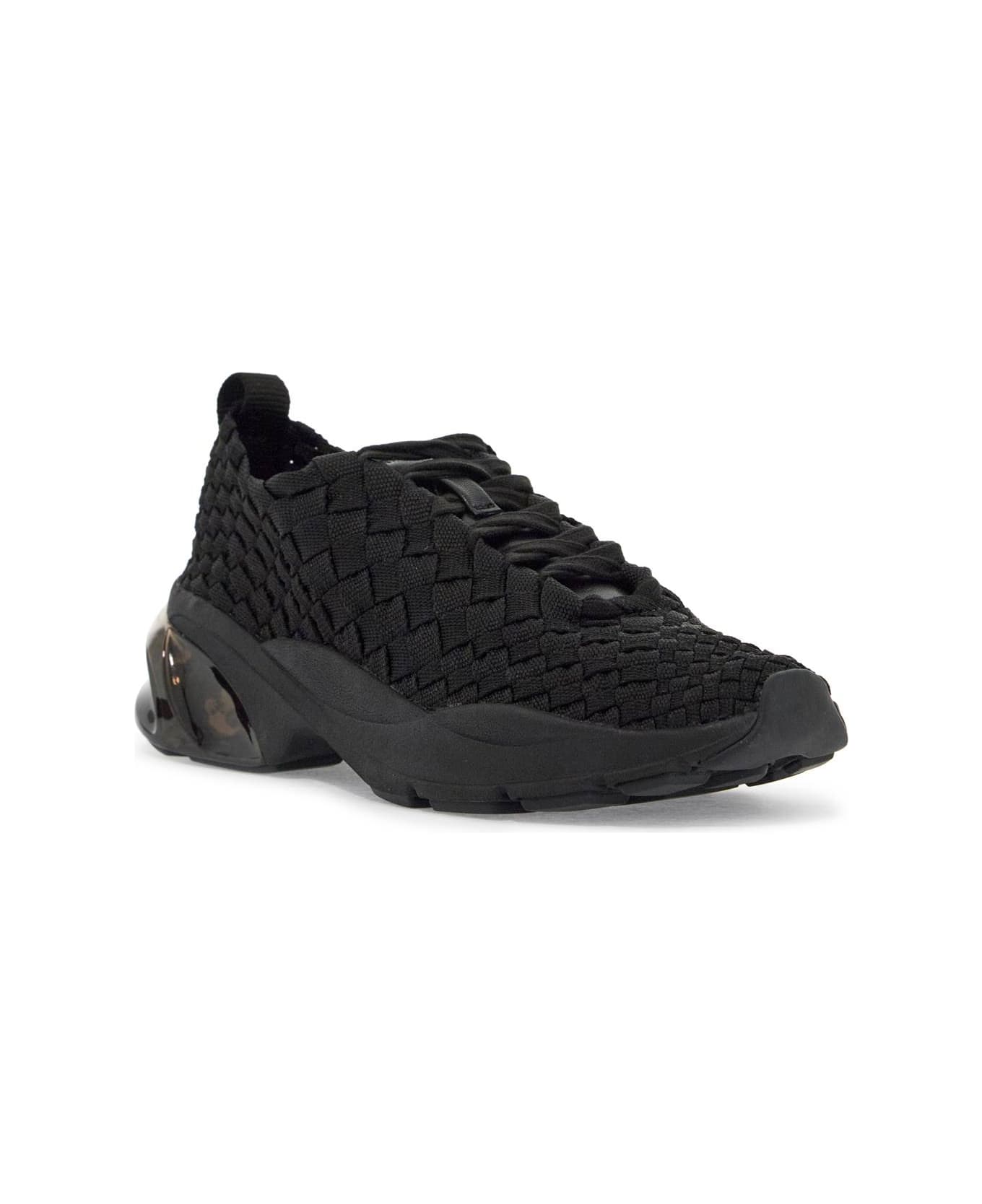Tory Burch Good Luck Woven Trainers - PERFECT BLACK (Black)