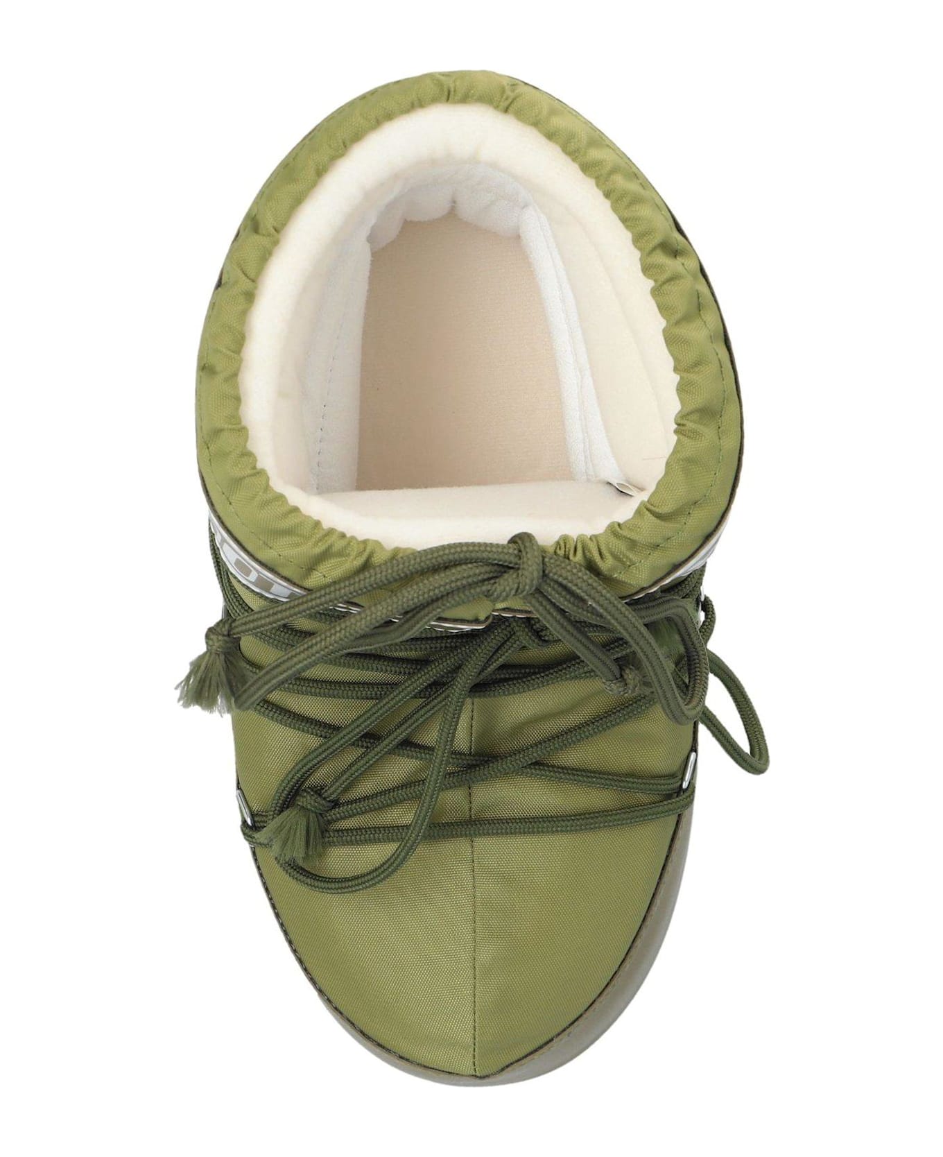 Moon Boot Icon Logo Printed Lace-up Boots - Verde