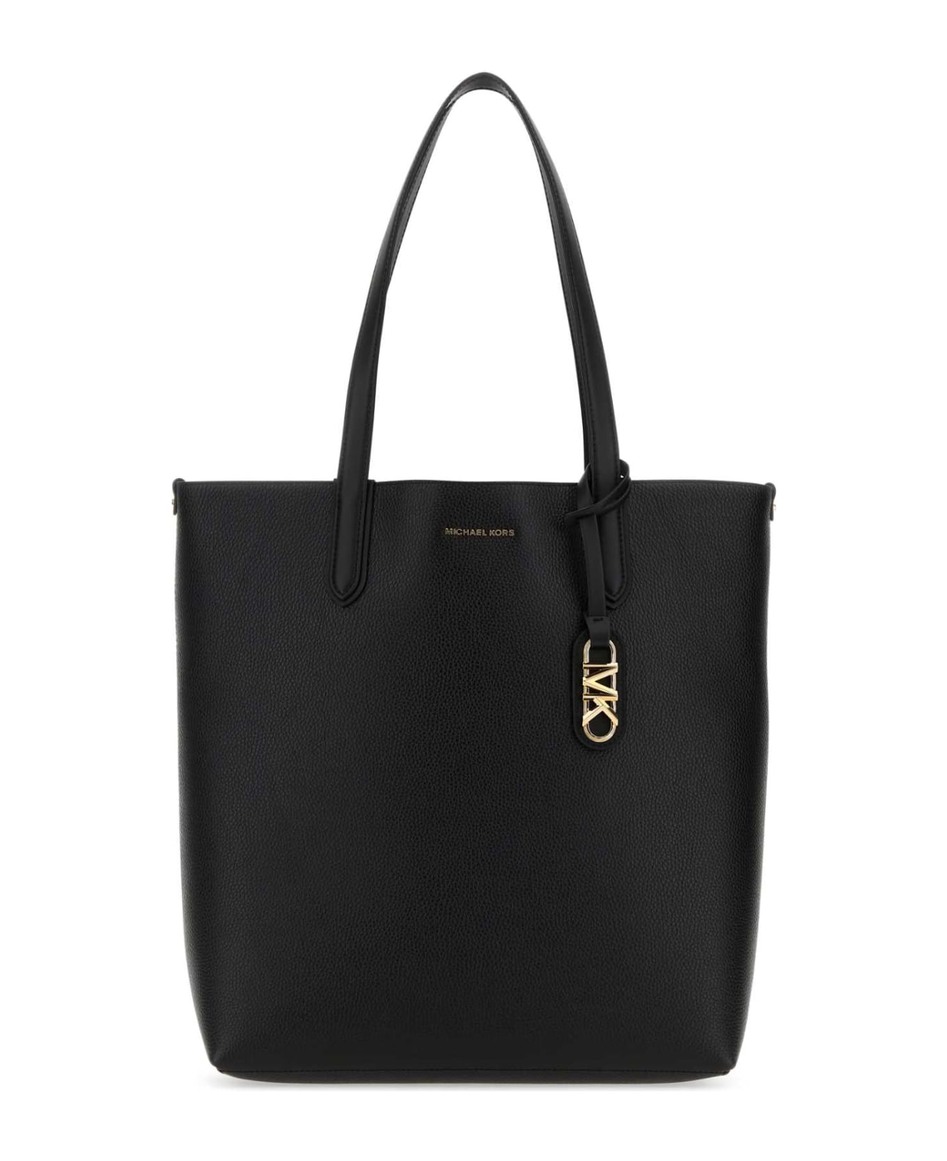 Michael Kors Black Leather Large Eliza Shopping Bag - Black