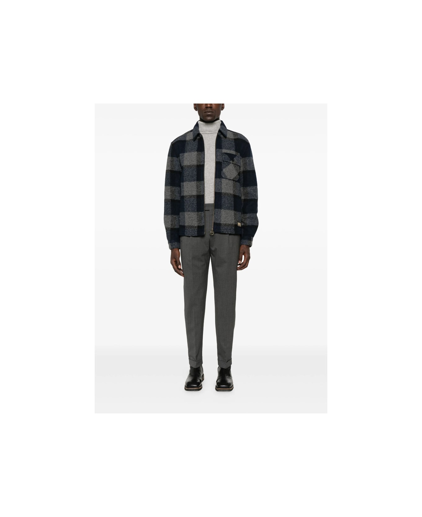 Barbour Jacket - BLUE/GREY