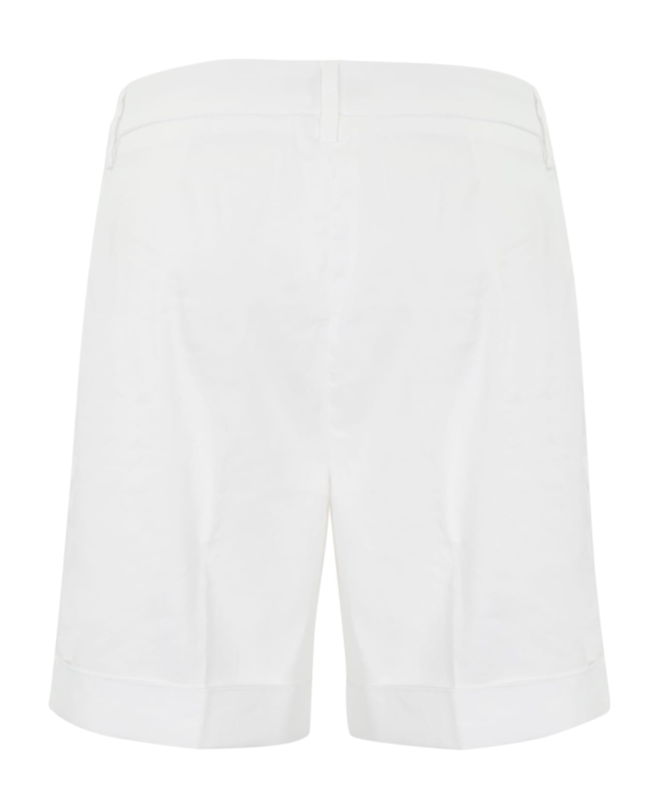 Re-HasH Linen Bermuda Shorts - Bianco