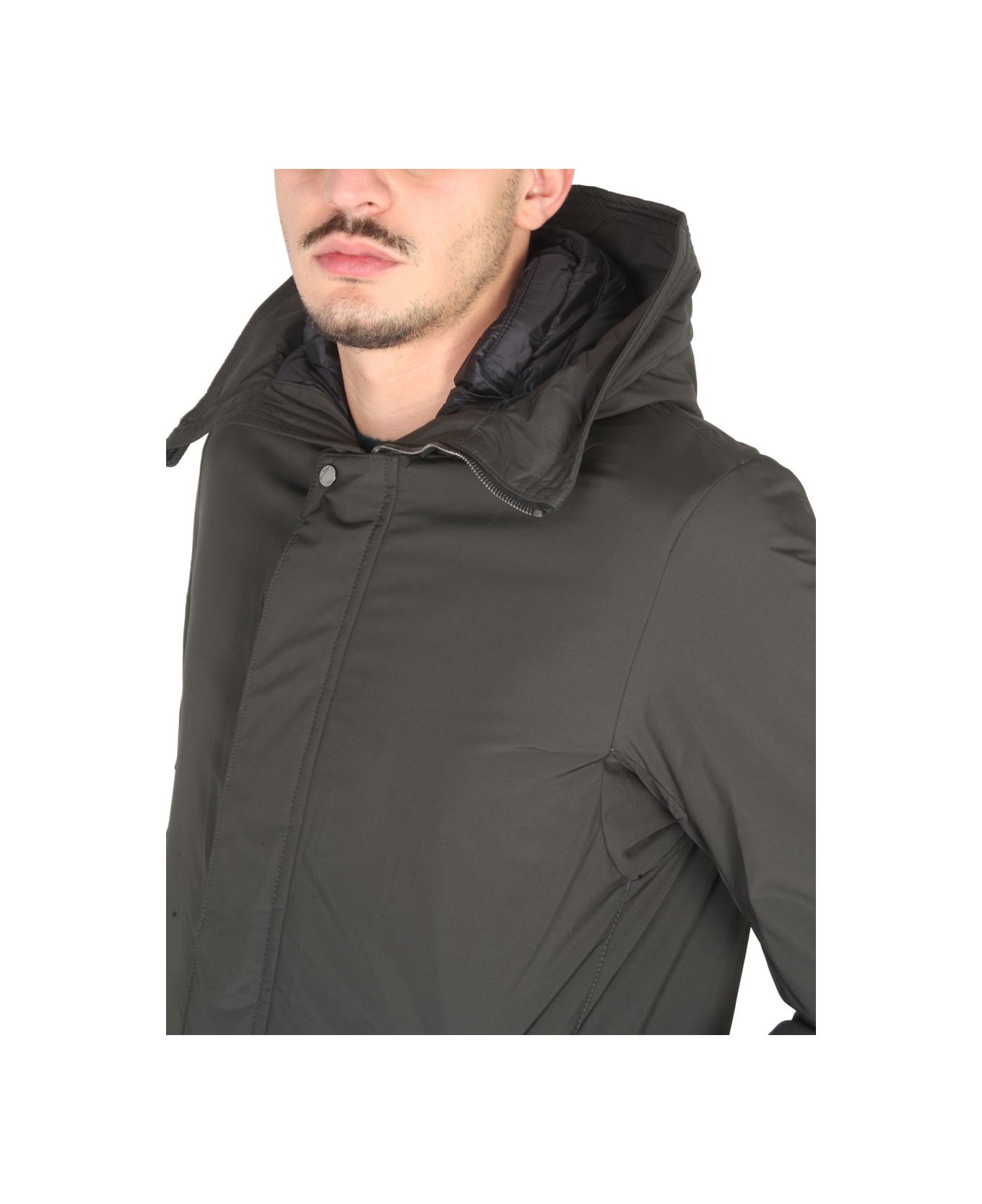 Moorer Hooded Jacket - GREY コート