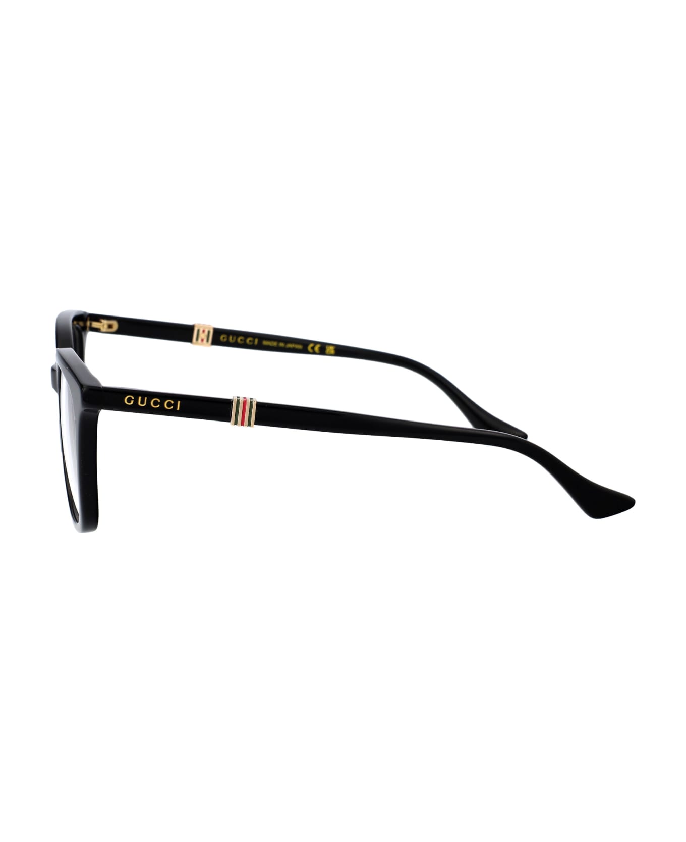 Gucci Eyewear Gg1497o Glasses - 005 BLACK BLACK TRANSPARENT アイウェア