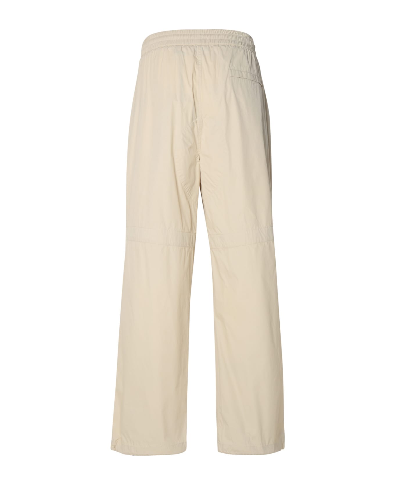 Burberry Beige Cotton Blend Trousers - Wheat