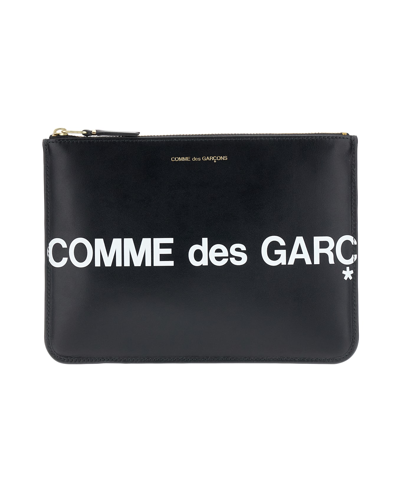 Comme des Garçons Wallet Black Leather Pouch - Nero