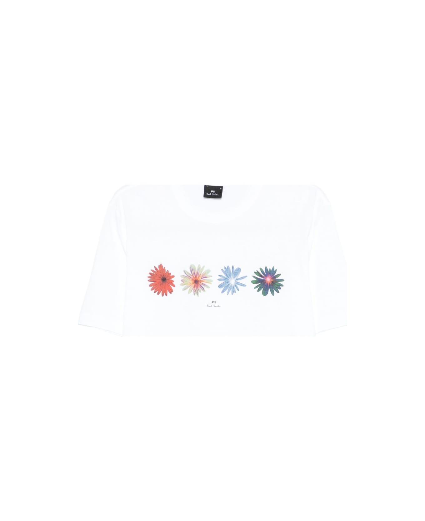 PS by Paul Smith Organic Cotton Printed T-shirt - White