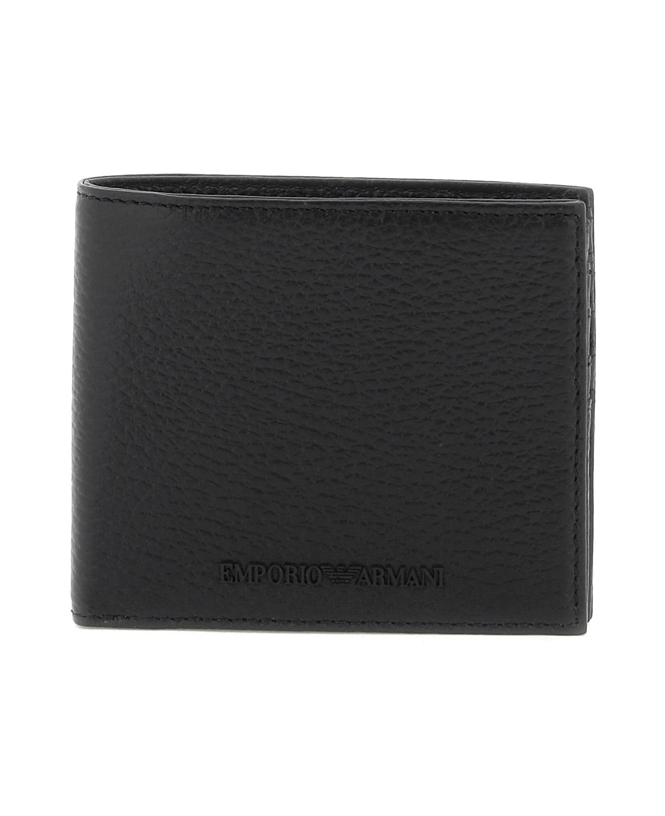 Emporio Armani Grained Leather Wallet - NERO (Black)