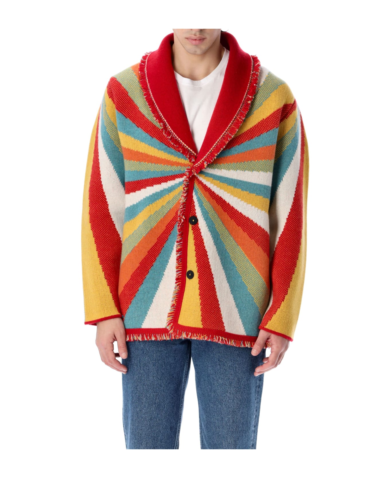 Alanui Psychedelic Lips Icon Cardigan - MULTICOLOR