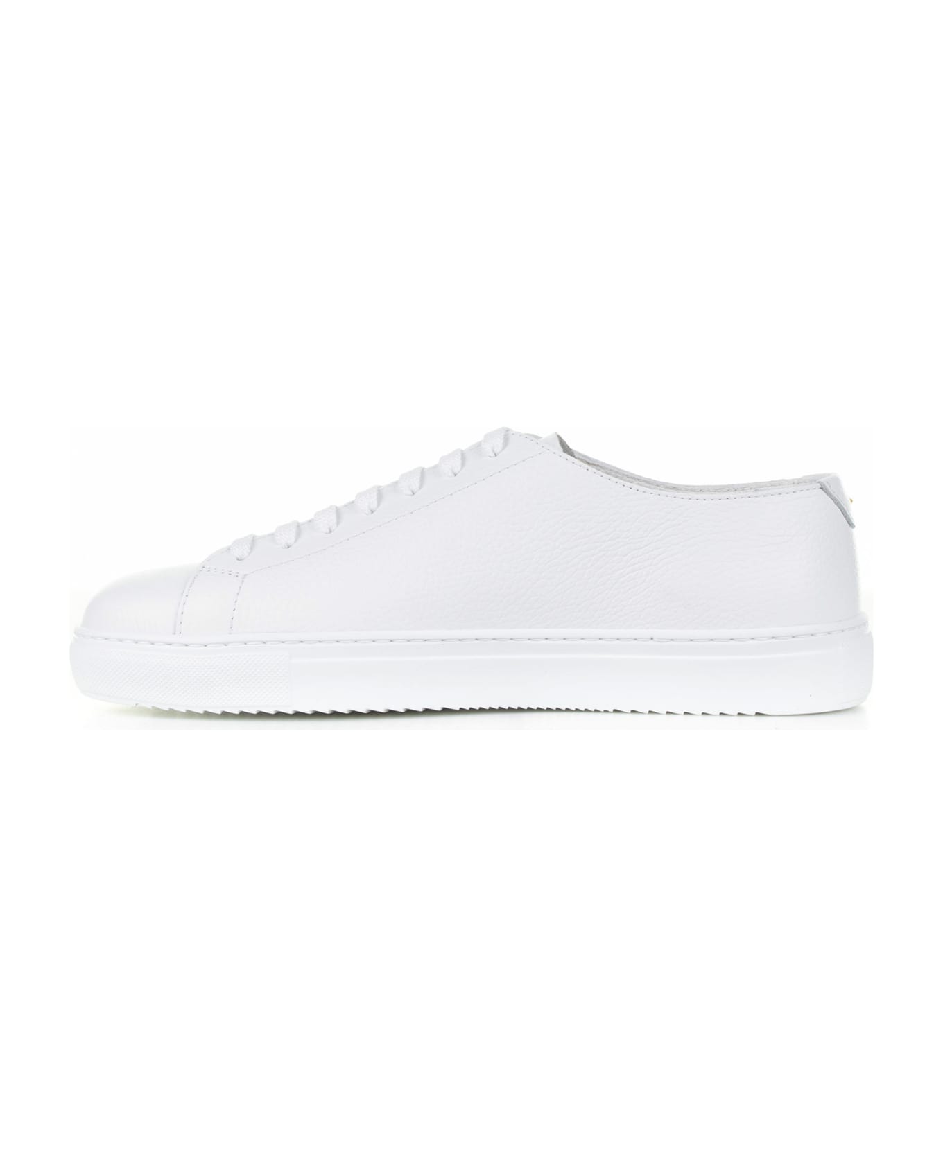 Barrett White Woven Leather Sneaker - BIANCO