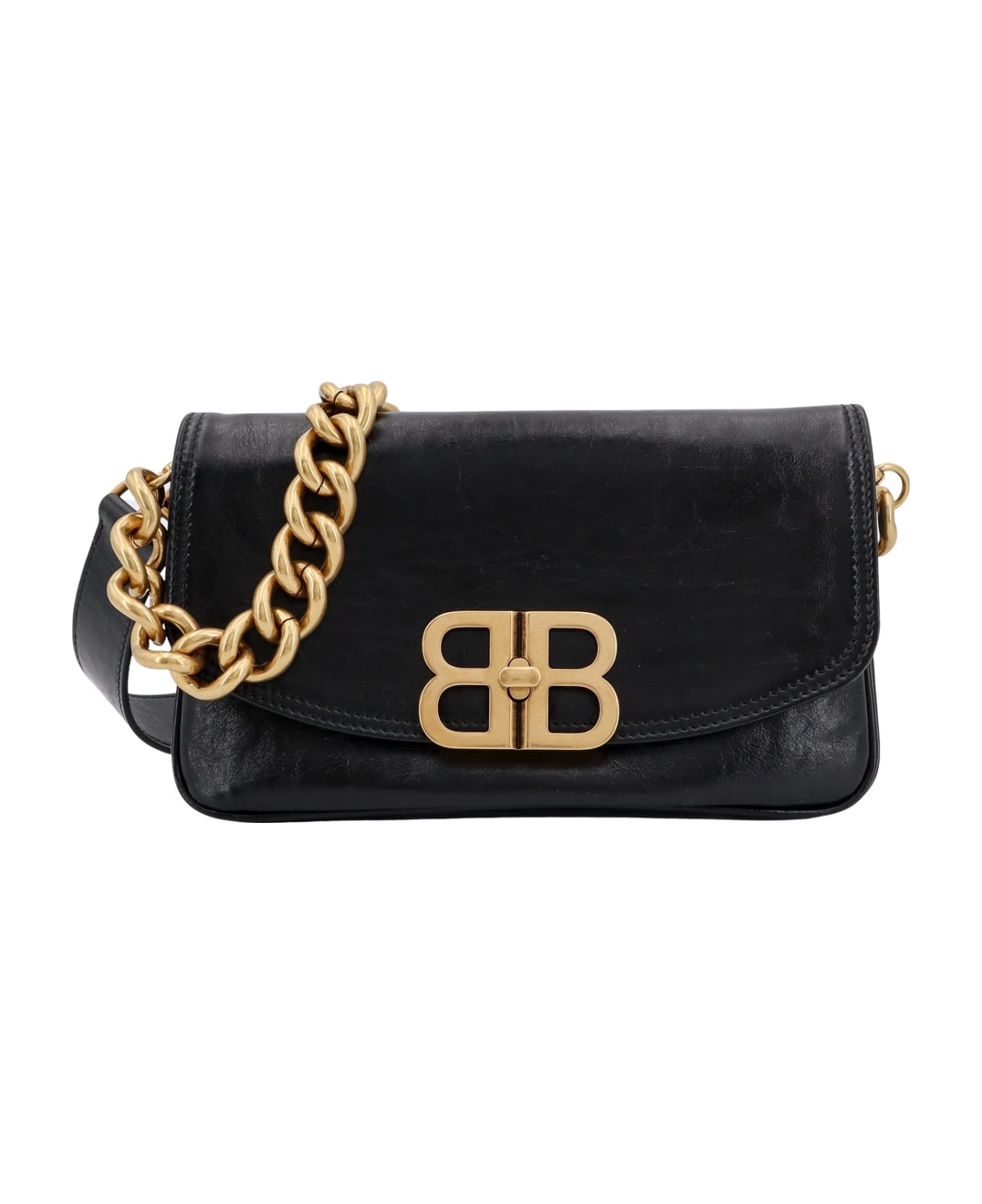 Balenciaga Flap Bb Shoulder Bag - Black