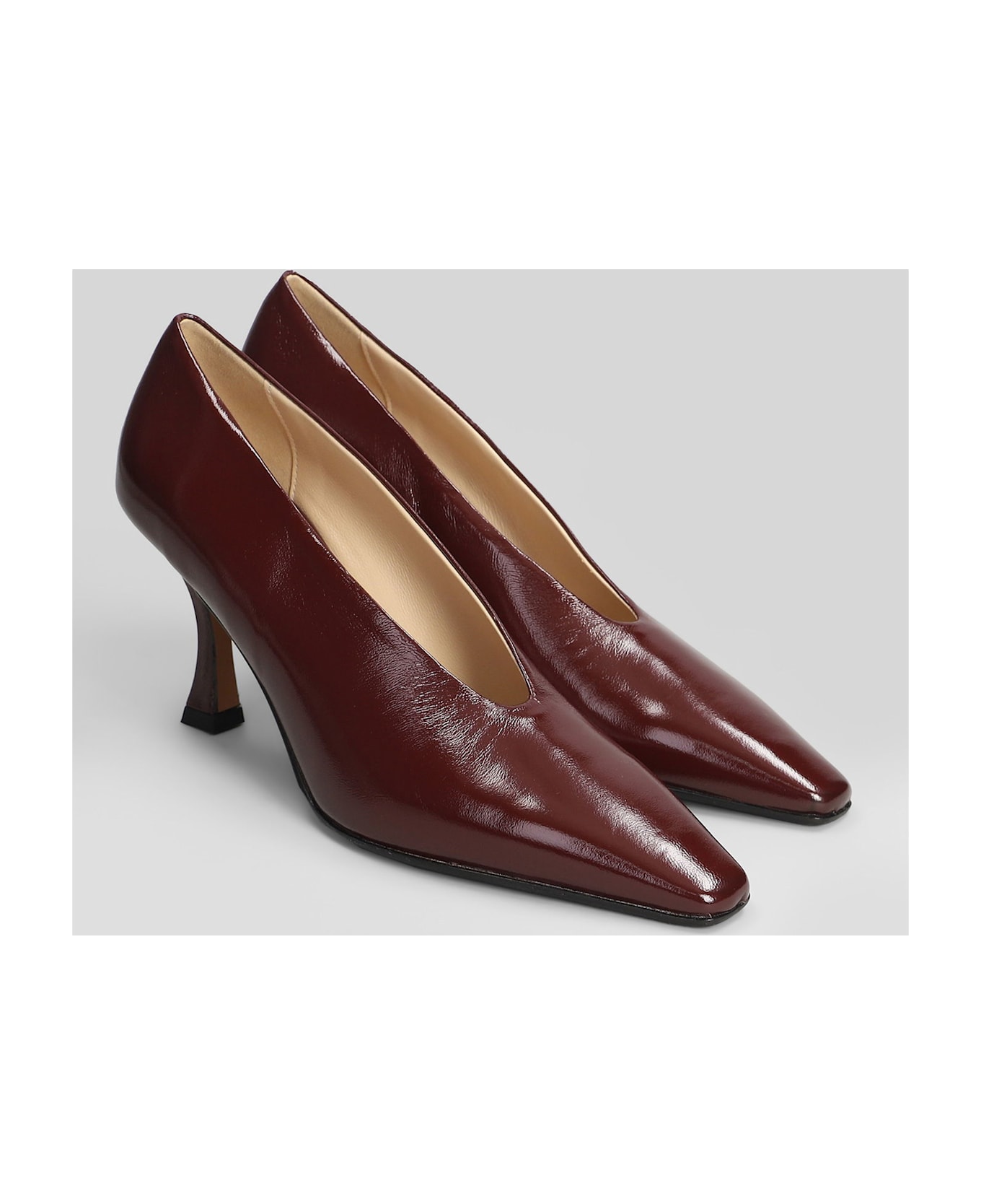 Fabio Rusconi Pumps In Bordeaux Leather - bordeaux ハイヒール