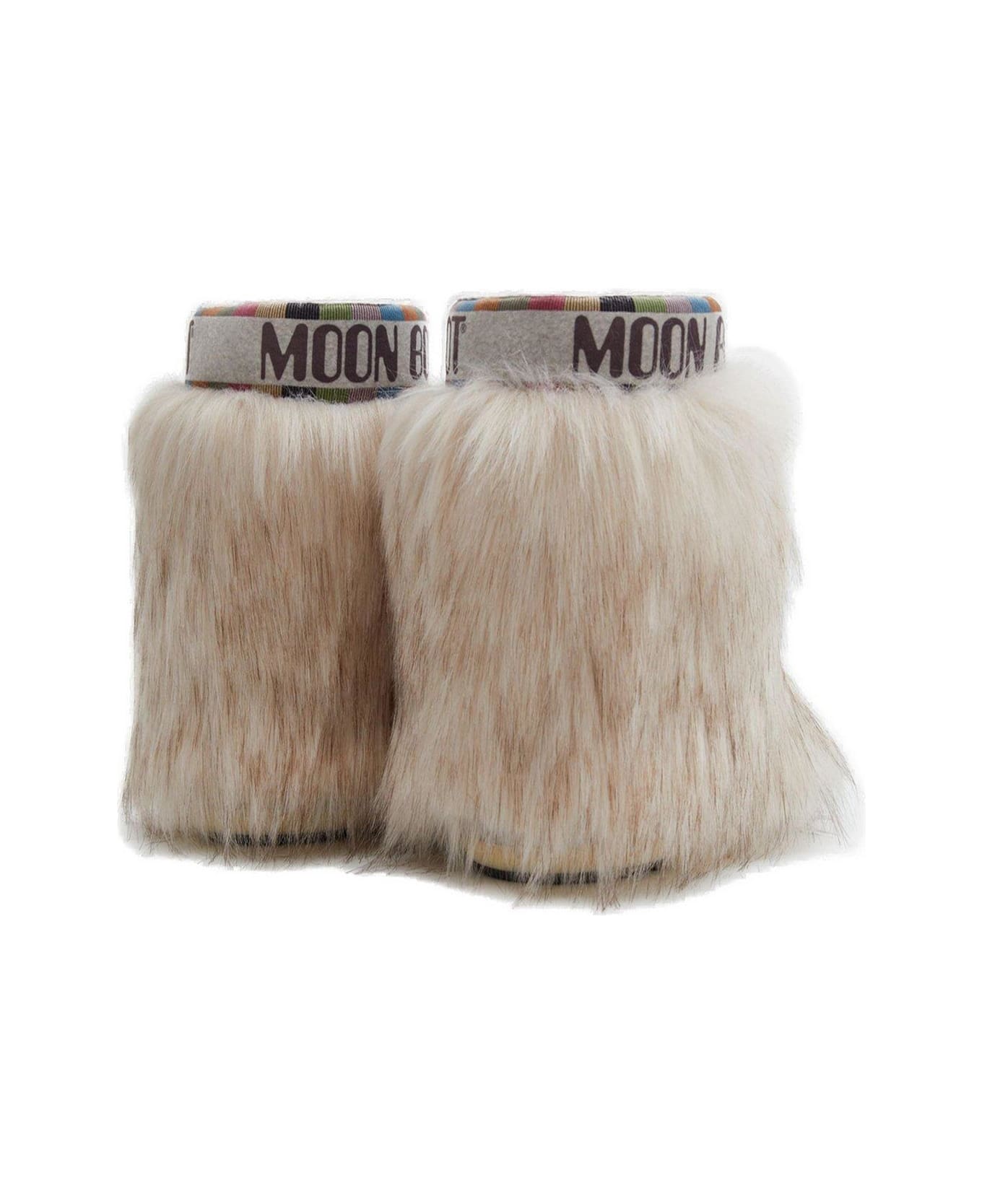 Moon Boot Icon Yeti Round Toe Boots - Beige